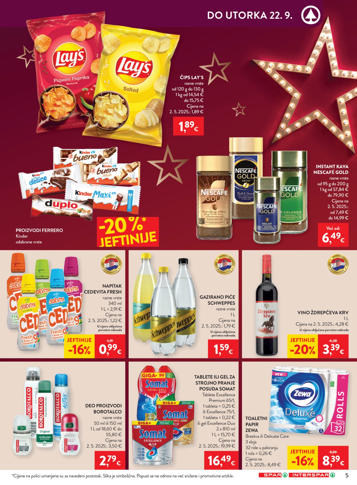 SPAR INTERSPAR Katalog Akcija 16.09.-22.09.2026.
