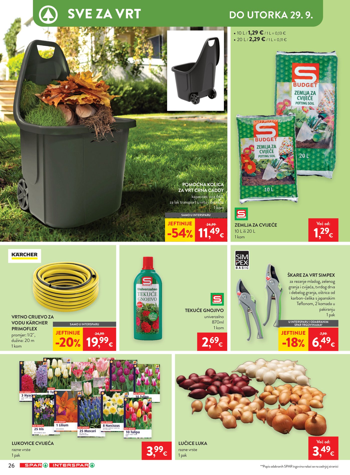 SPAR INTERSPAR Katalog Akcija 16.09.-22.09.2026.