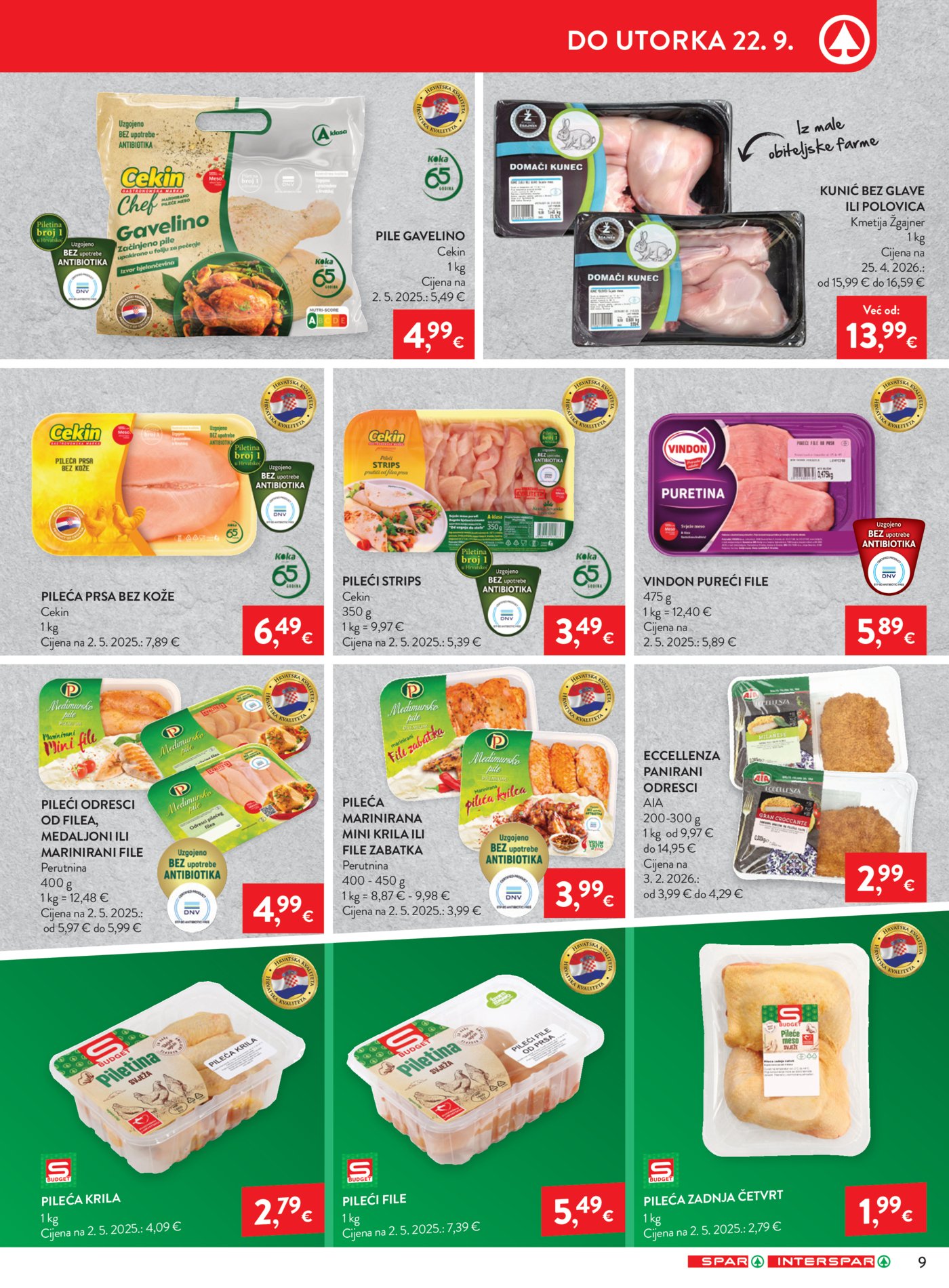 SPAR INTERSPAR Katalog Akcija 16.09.-22.09.2026.