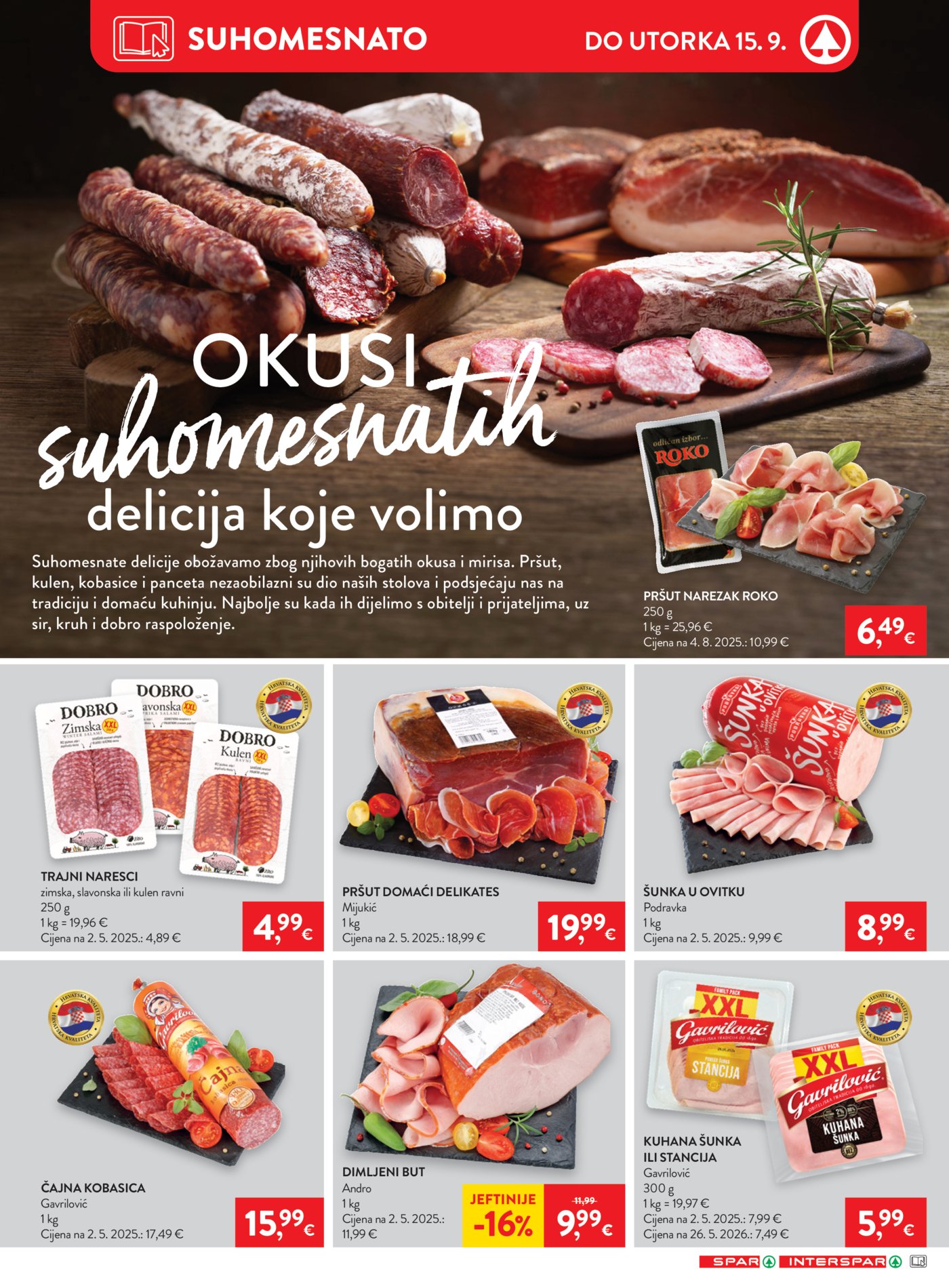SPAR katalog Akcija 09.09. - 15.09.2026.