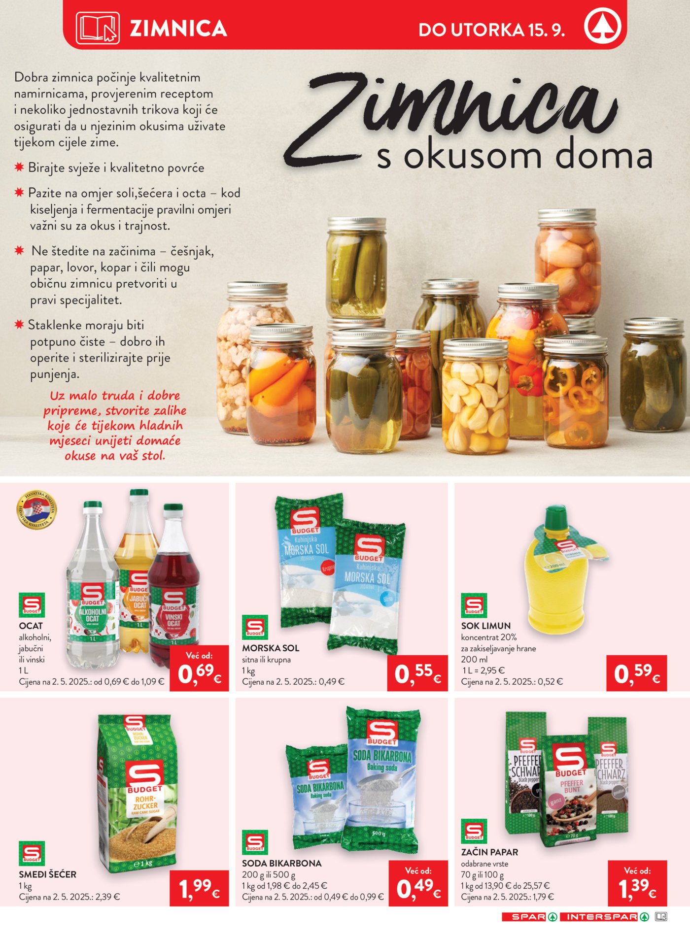 SPAR katalog Akcija 09.09. - 15.09.2026.