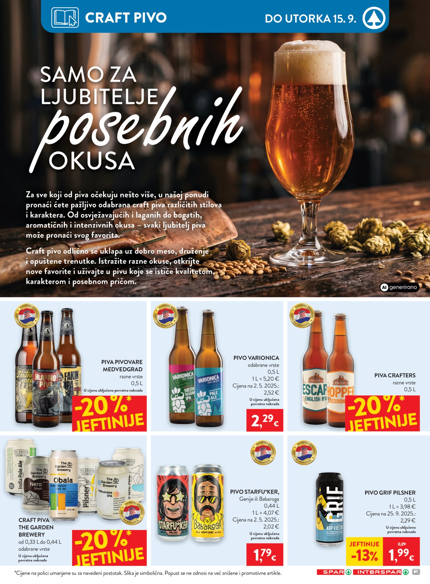 SPAR katalog Akcija 09.09. - 15.09.2026.
