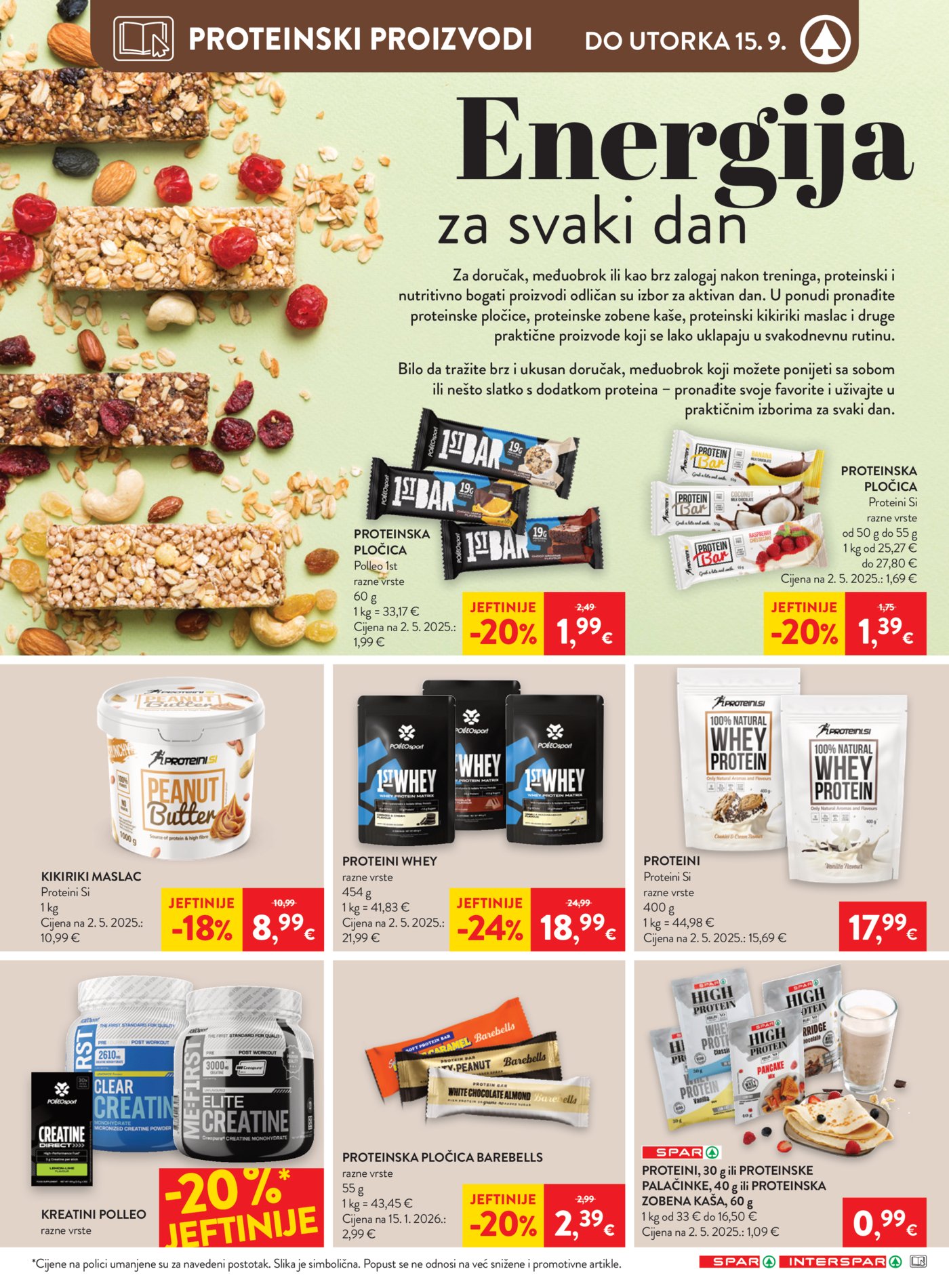 SPAR katalog Akcija 09.09. - 15.09.2026.