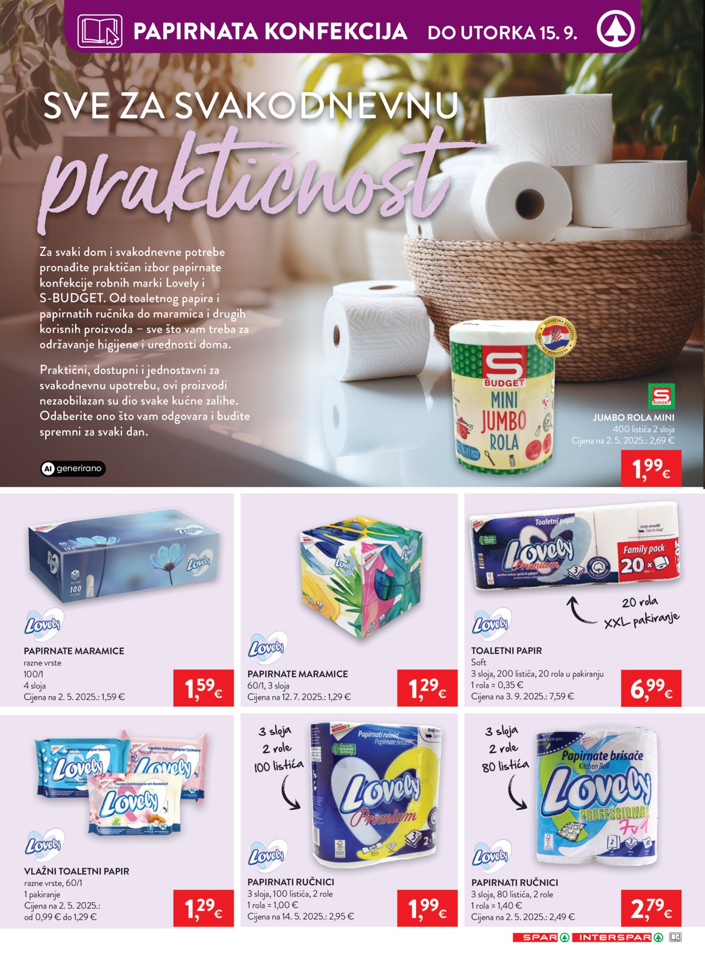 SPAR katalog Akcija 09.09. - 15.09.2026.