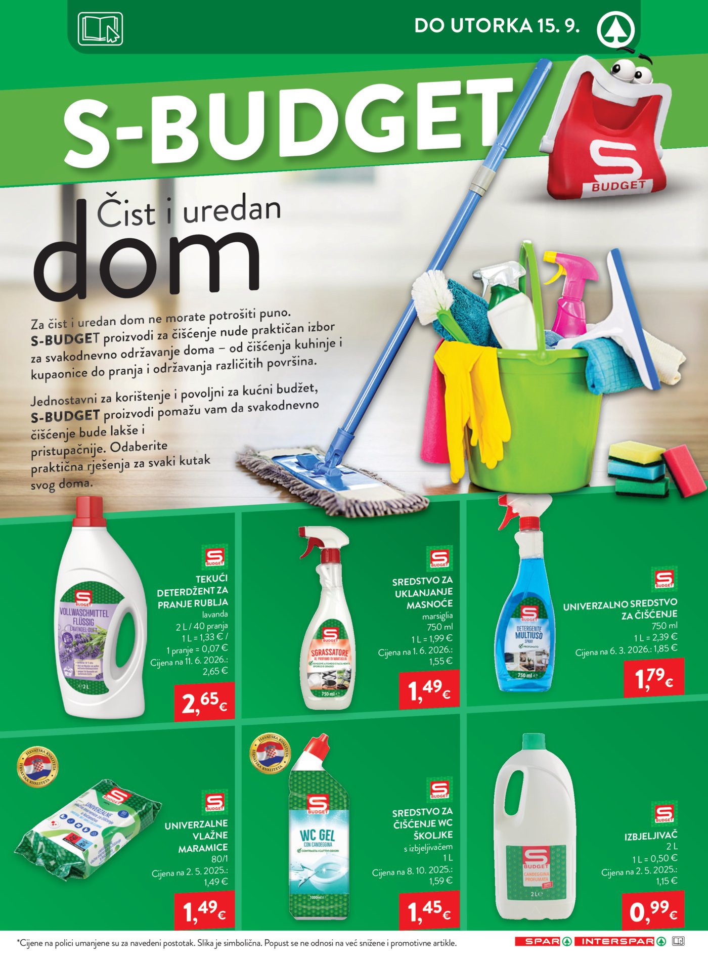 SPAR katalog Akcija 09.09. - 15.09.2026.