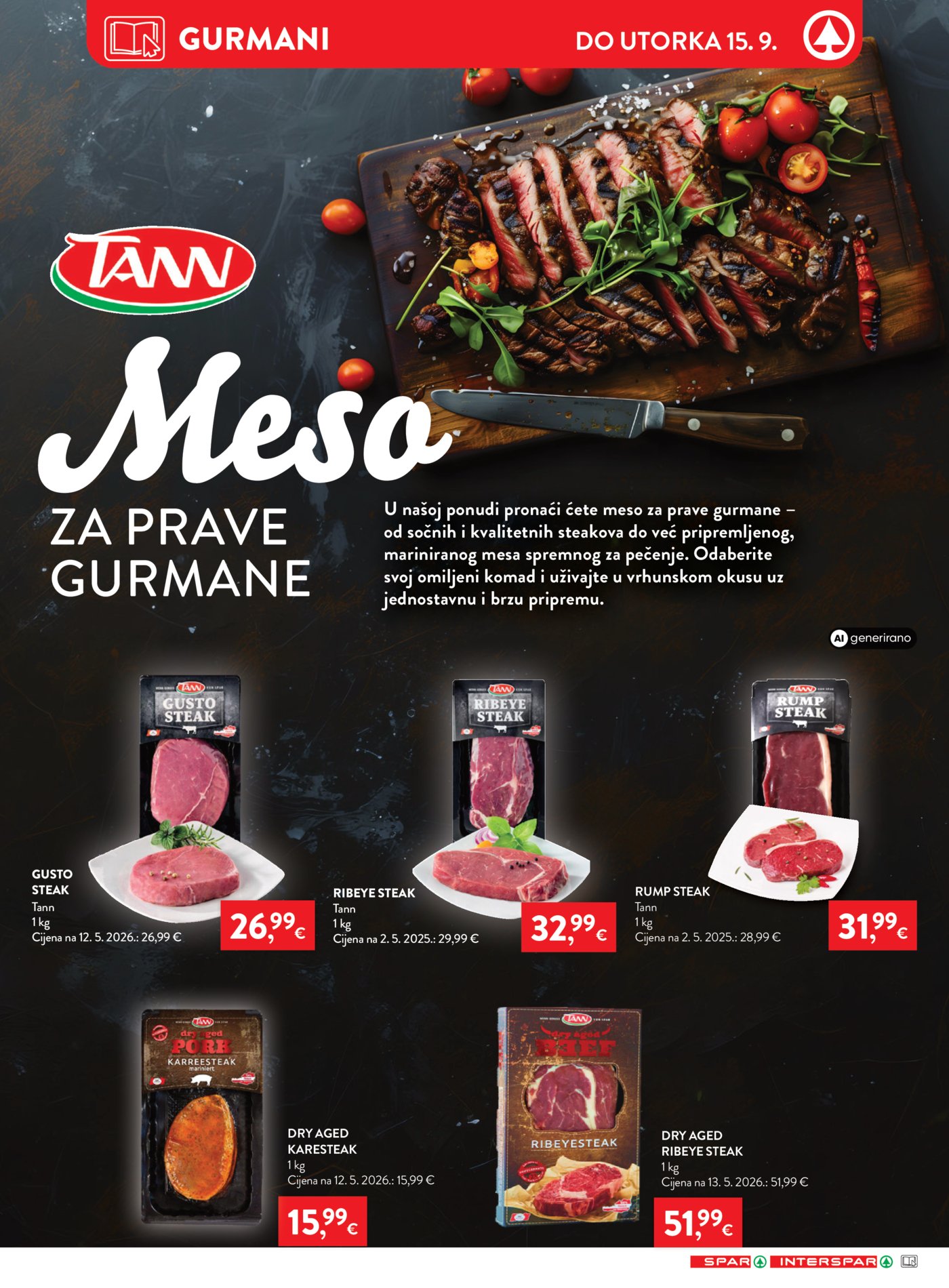 SPAR katalog Akcija 09.09. - 15.09.2026.