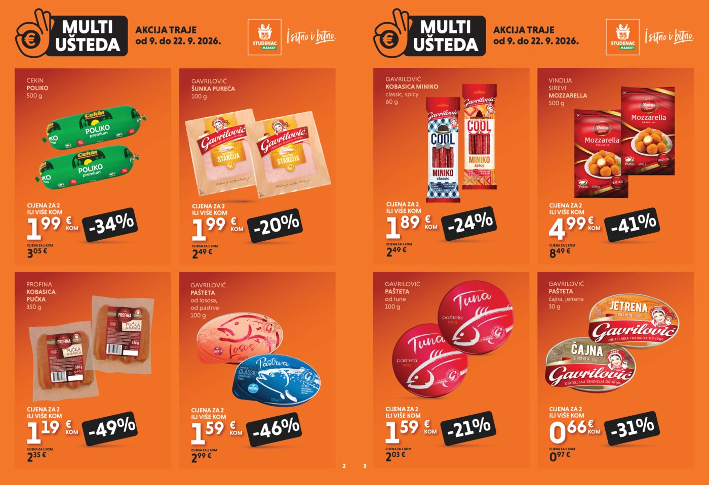 Studenac katalog Multiušteda 09.09. - 22.09.2026.