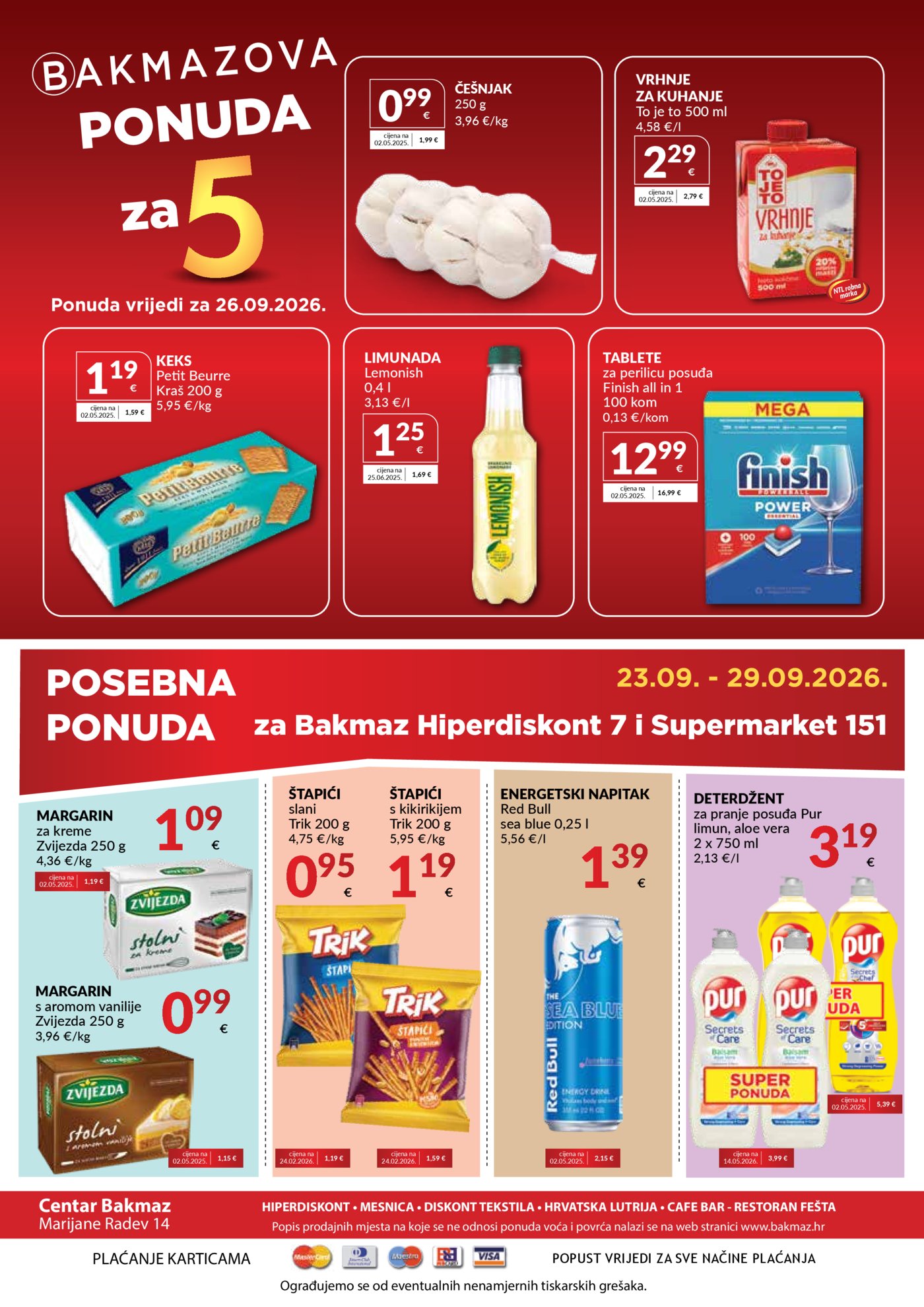 Bakmaz katalog Akcija 23.09. - 29.09.2026. 