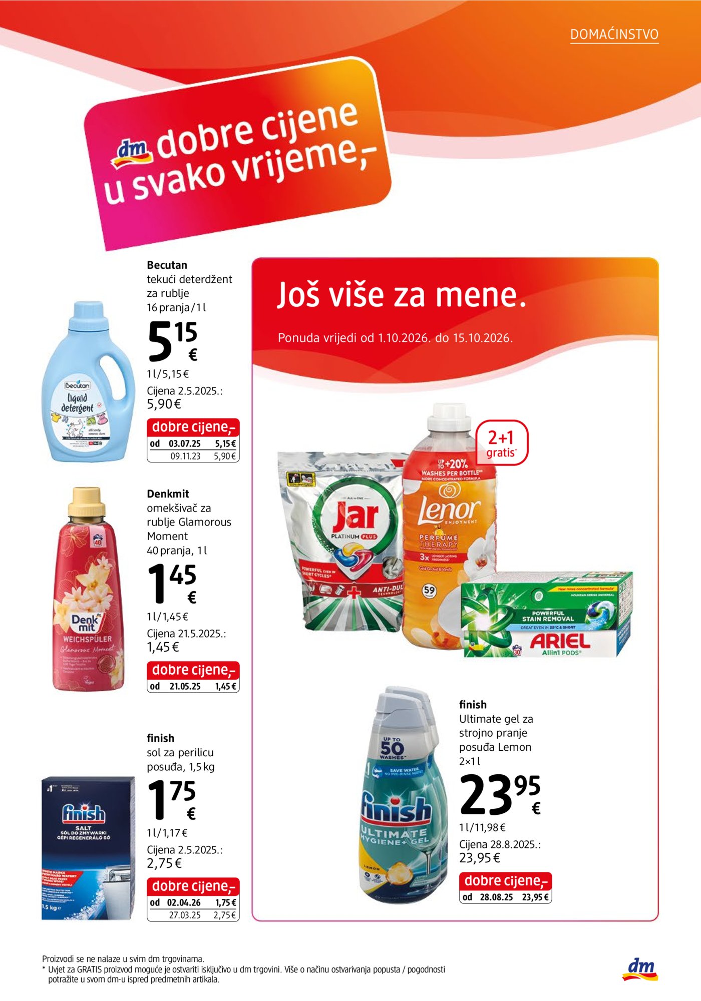 dm katalog Akcija 01.10. - 15.10.2026.