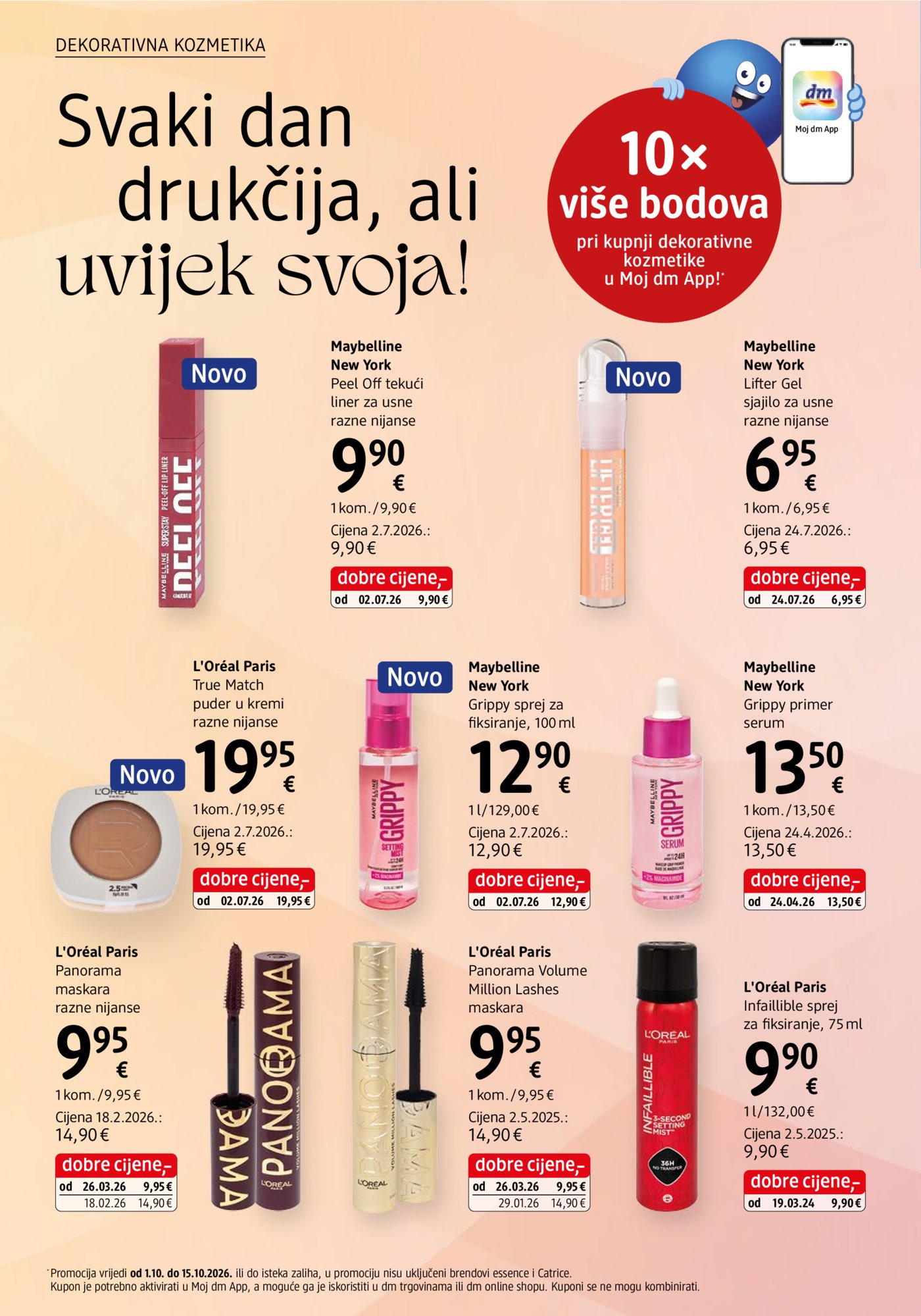 dm katalog Akcija 01.10. - 15.10.2026.