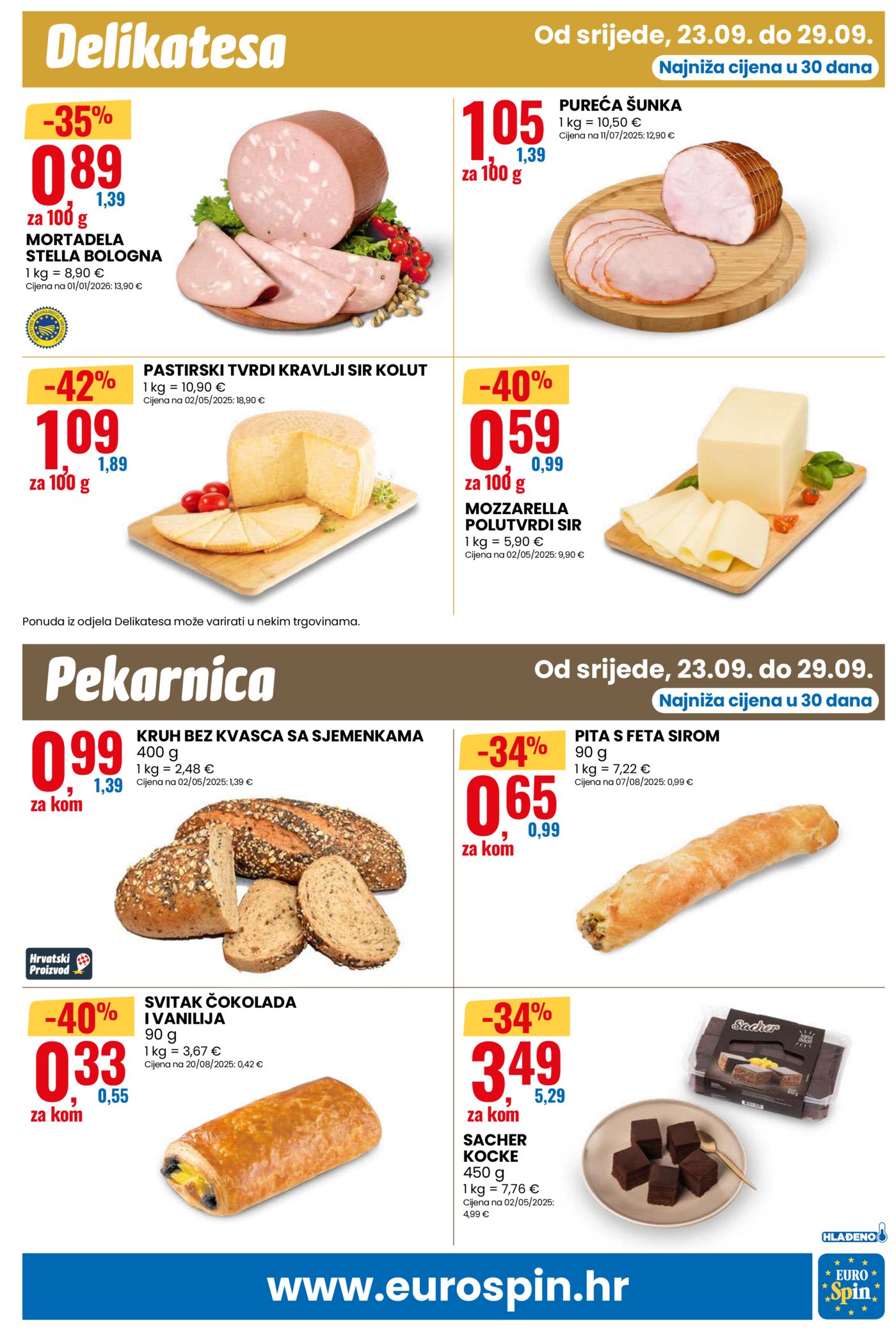 Eurospin katalog Akcija 23.09. - 29.09.2026.