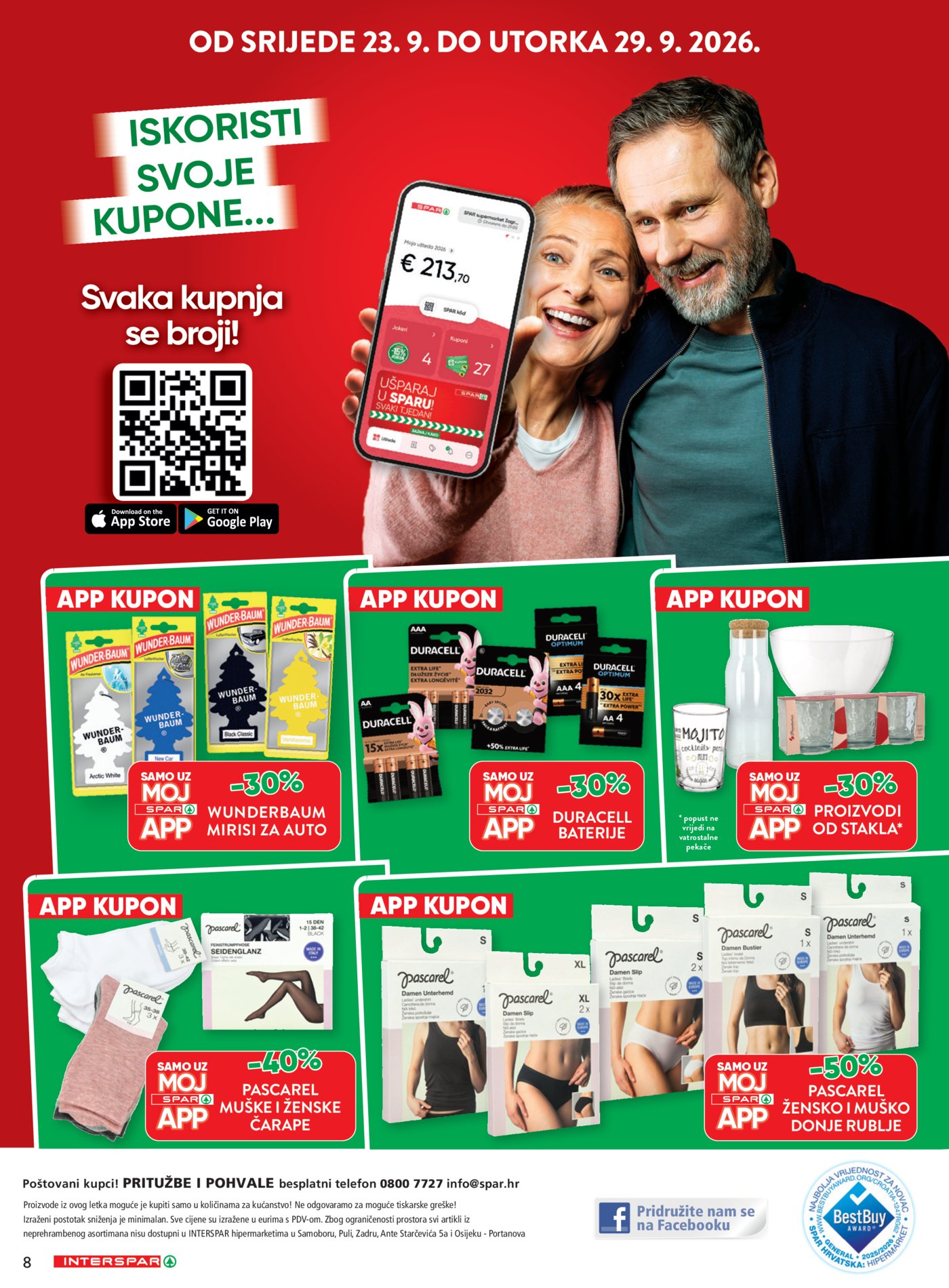 INTERSPAR katalog Akcija 23.09. - 06.10.2026. 