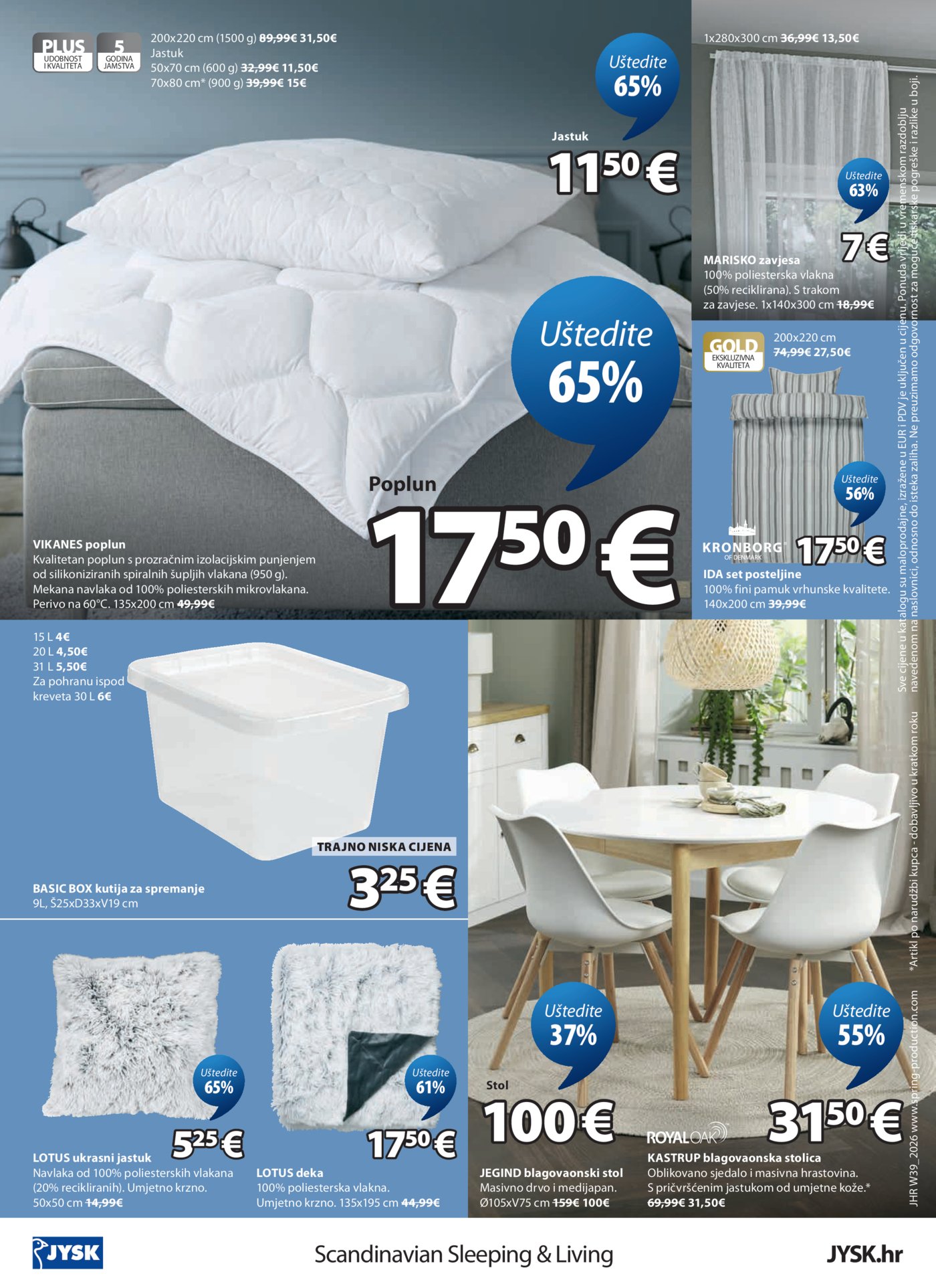 JYSK katalog Akcija 23.09. - 13.10.2026.