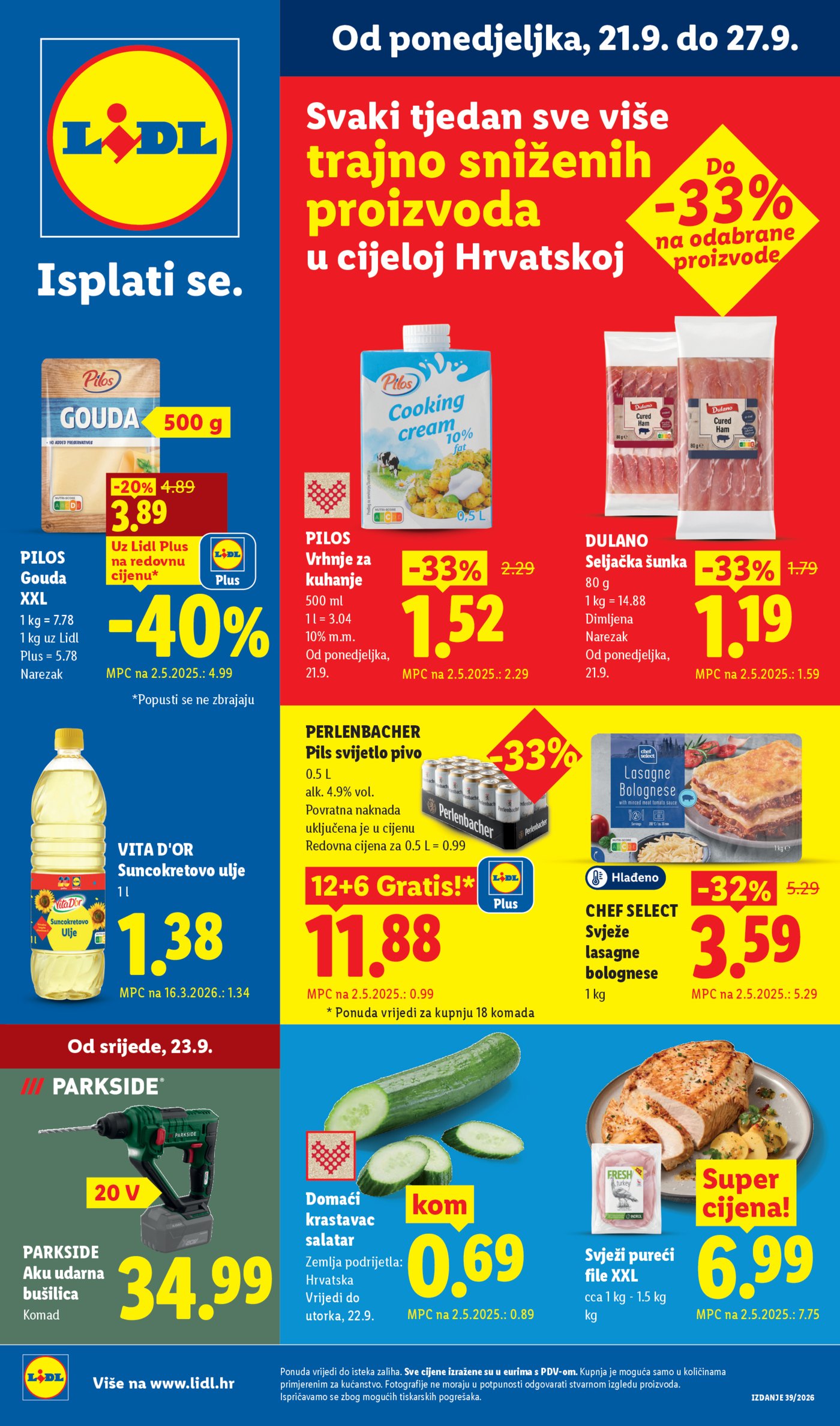 Lidl katalog Super ponuda od ponedjeljka 21.09.-27.09.2026.