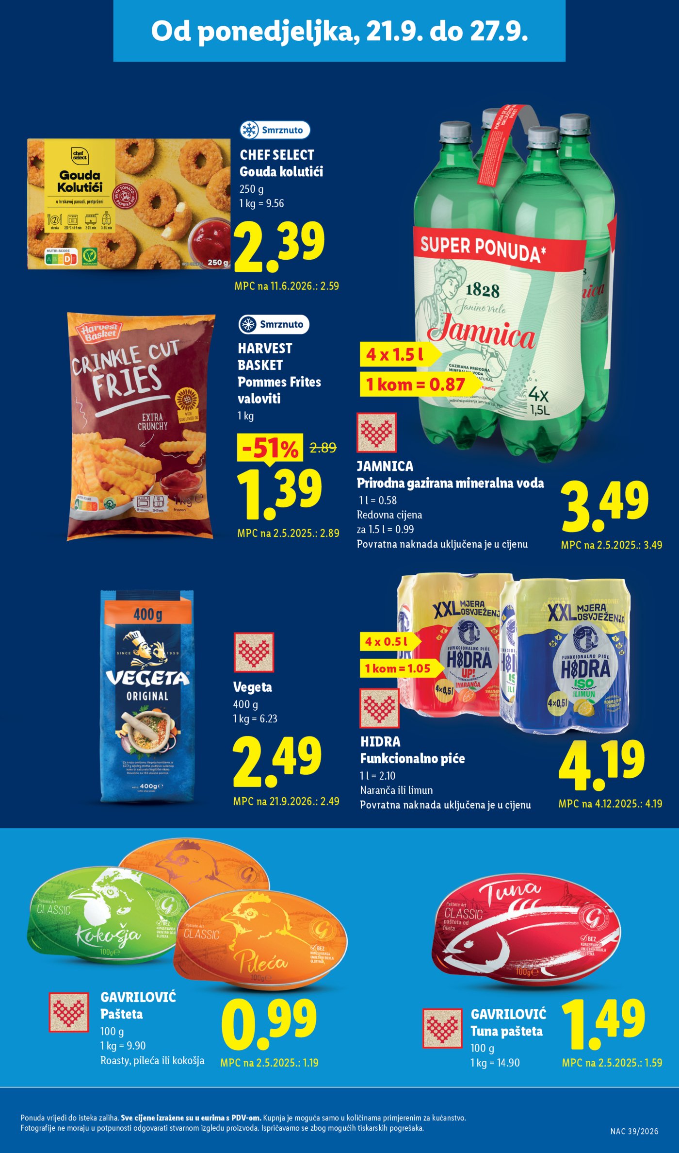 Lidl katalog Super ponuda od ponedjeljka 21.09.-27.09.2026.