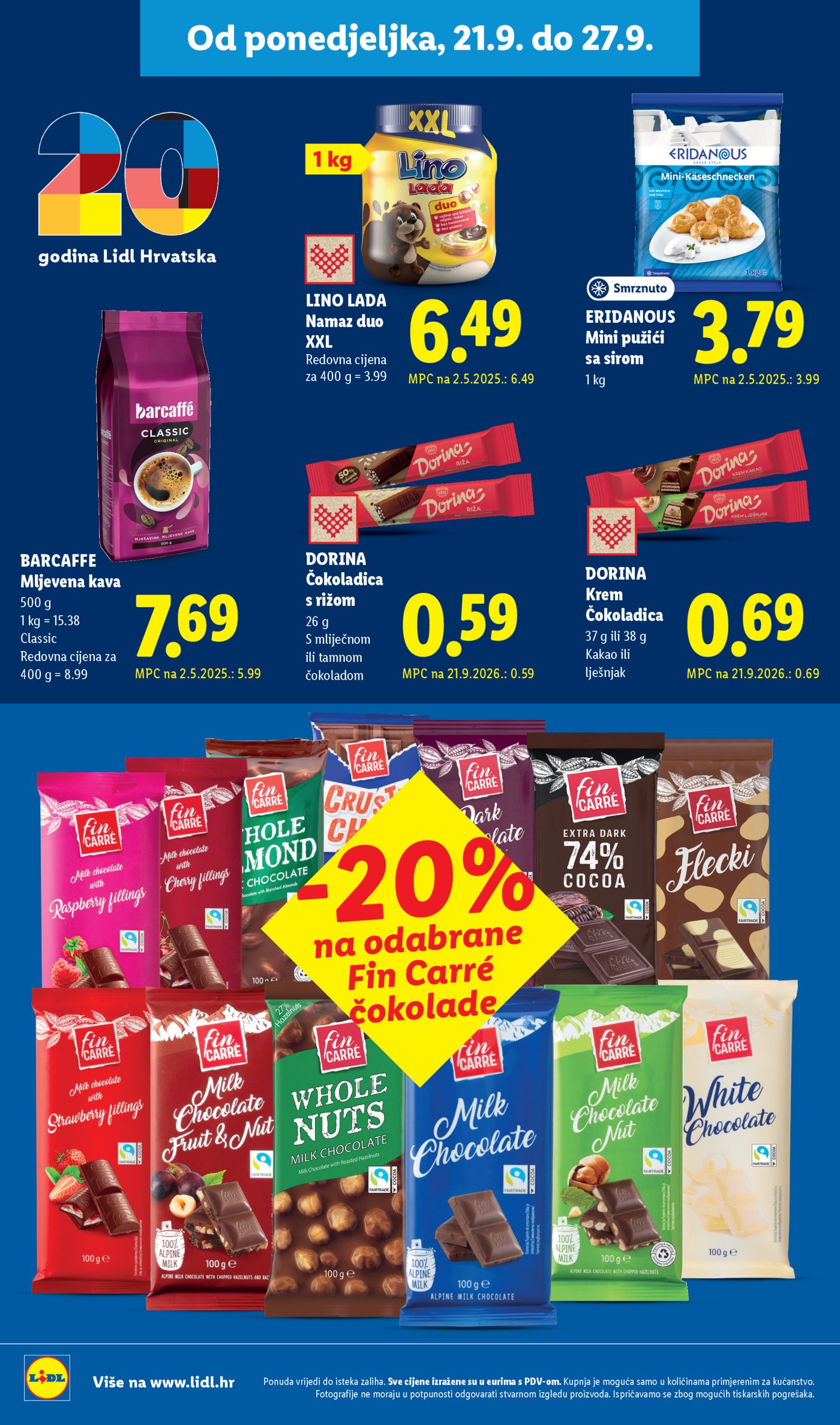 Lidl katalog Super ponuda od ponedjeljka 21.09.-27.09.2026.