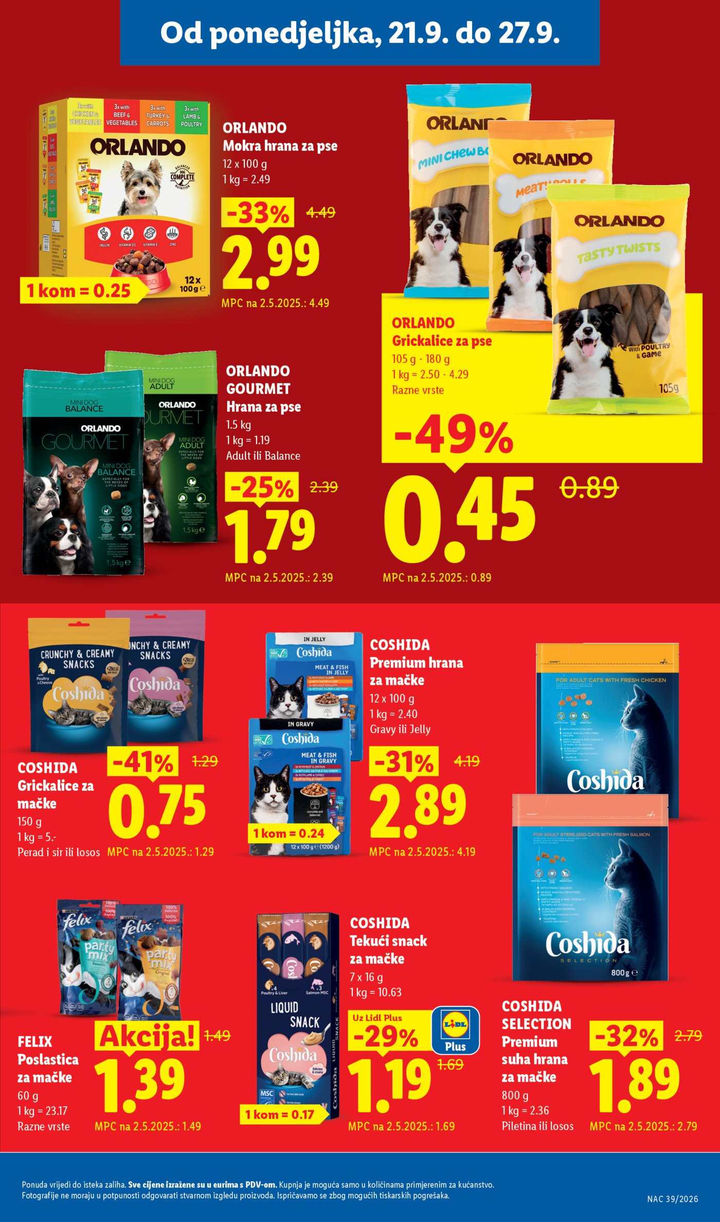 Lidl katalog Super ponuda od ponedjeljka 21.09.-27.09.2026.