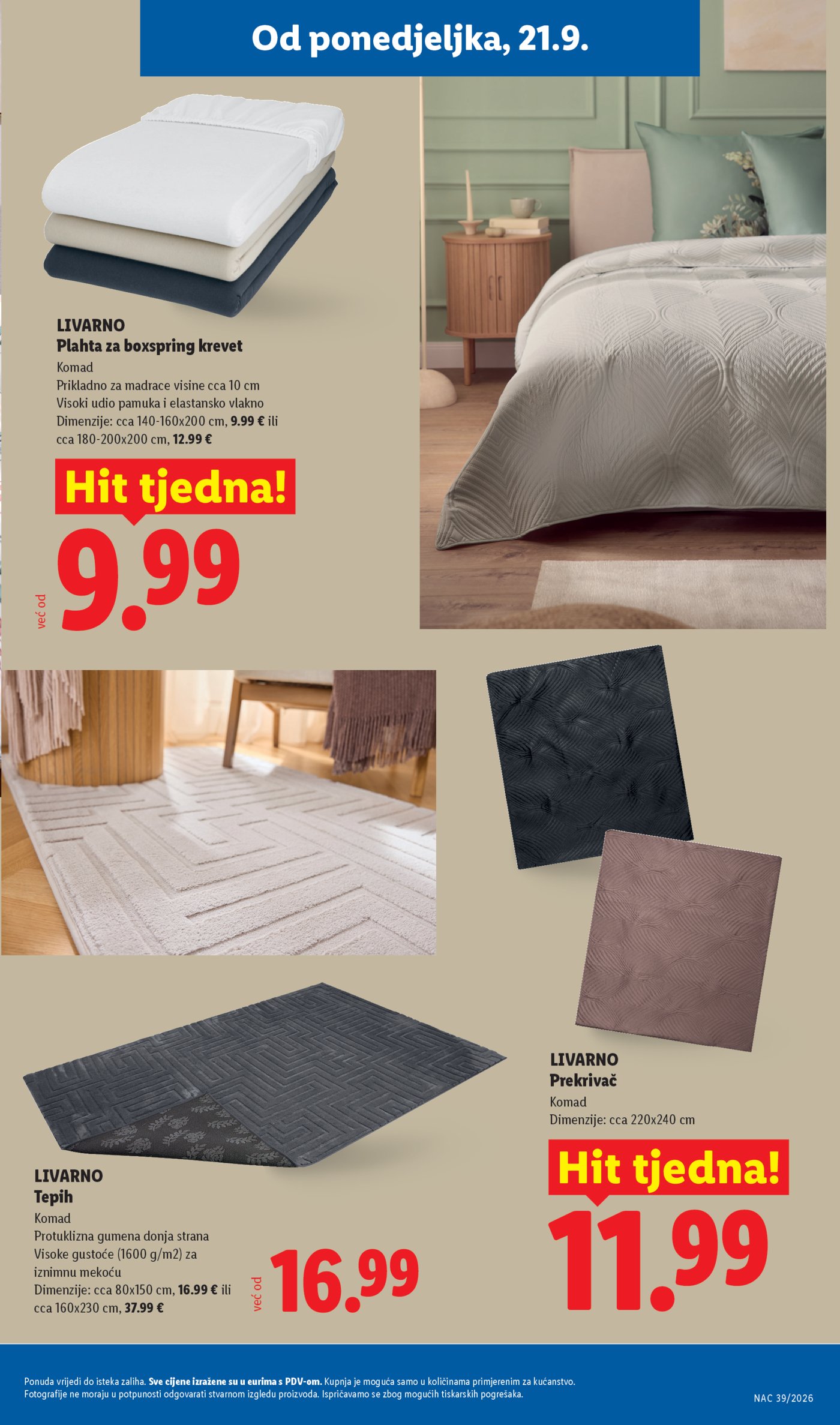Lidl katalog Super ponuda od ponedjeljka 21.09.-27.09.2026.