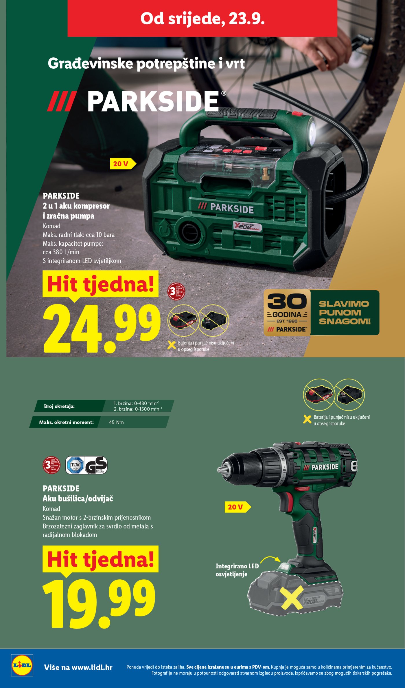 Lidl katalog Super ponuda od ponedjeljka 21.09.-27.09.2026.