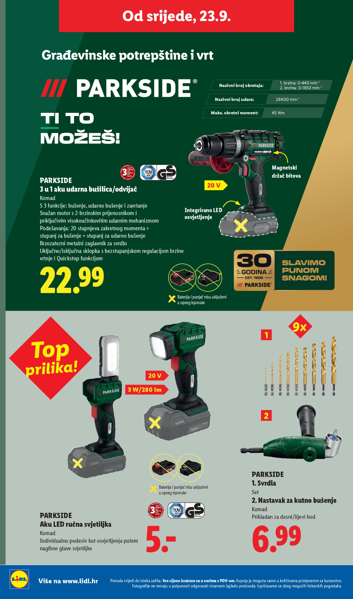 Lidl katalog Super ponuda od ponedjeljka 21.09.-27.09.2026.