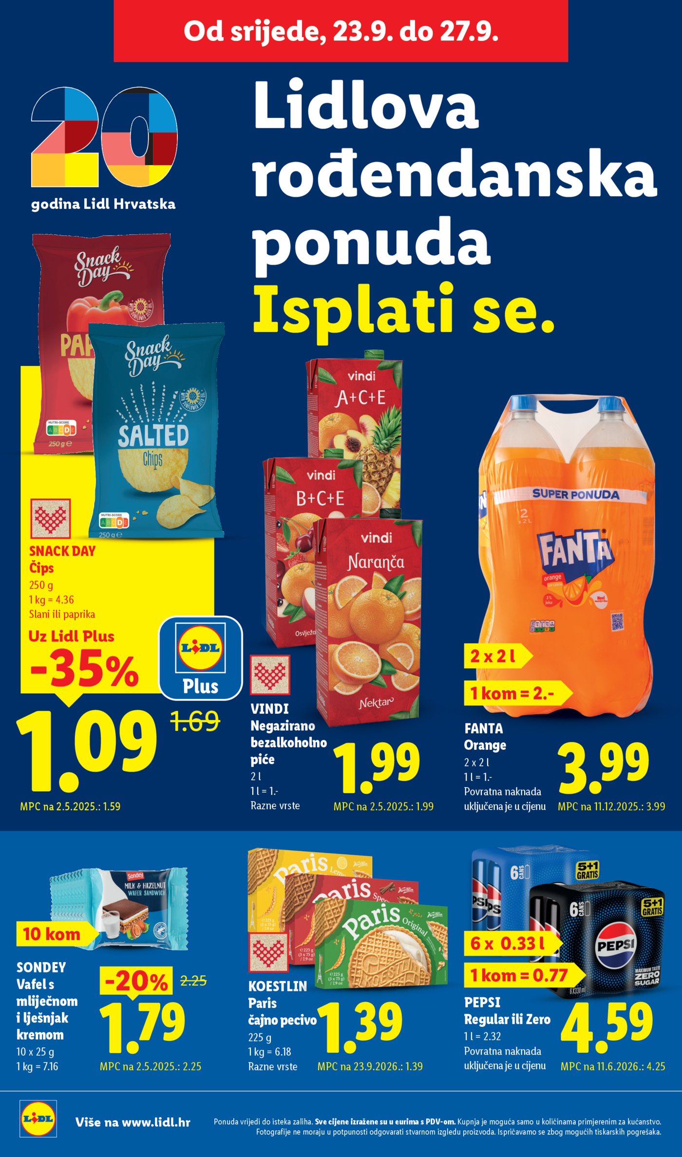 Lidl katalog Super ponuda od ponedjeljka 21.09.-27.09.2026.