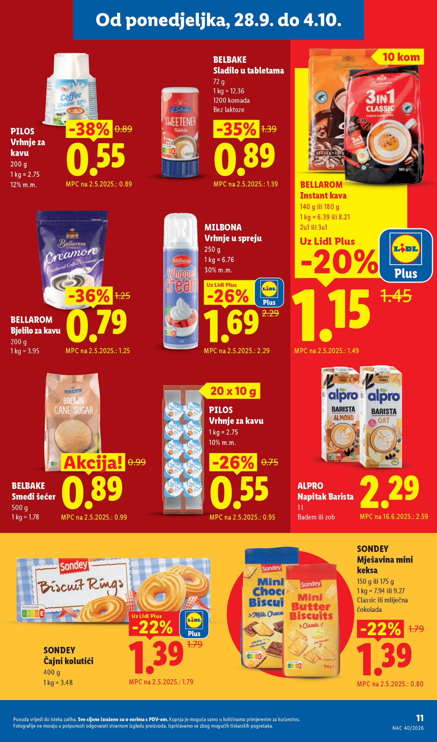 Lidl katalog Super ponuda od ponedjeljka 28.09.-04.10.2026.