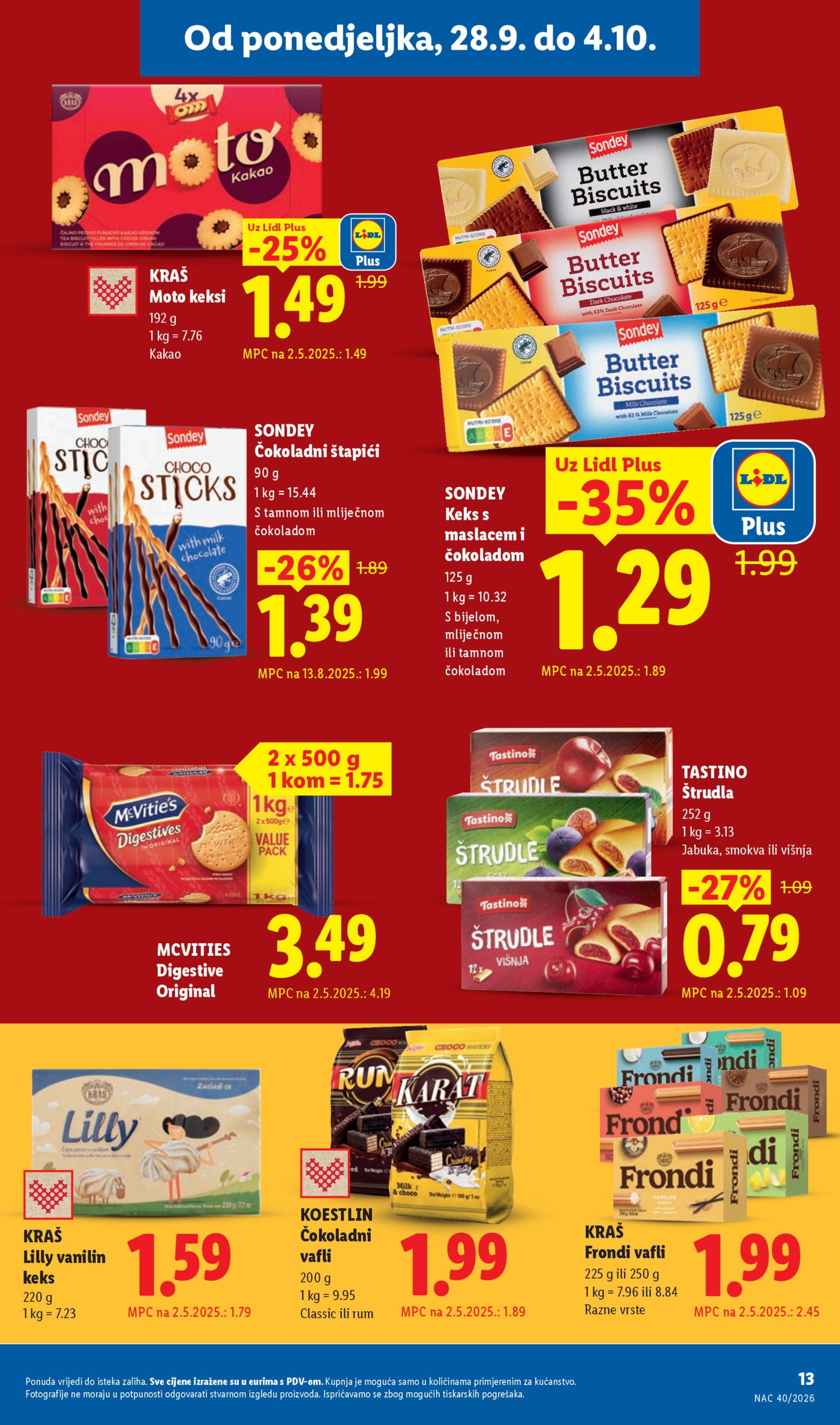 Lidl katalog Super ponuda od ponedjeljka 28.09.-04.10.2026.