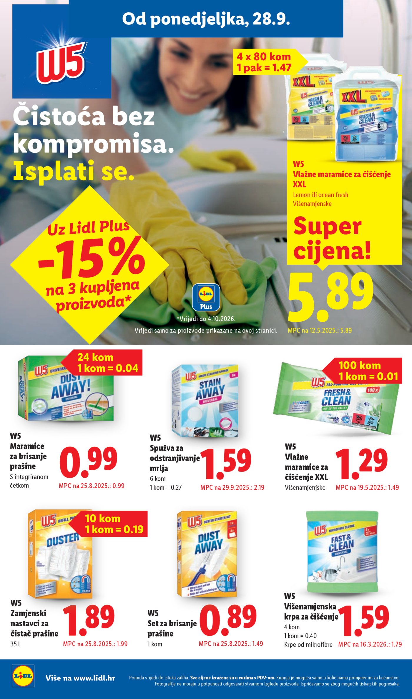 Lidl katalog Super ponuda od ponedjeljka 28.09.-04.10.2026.