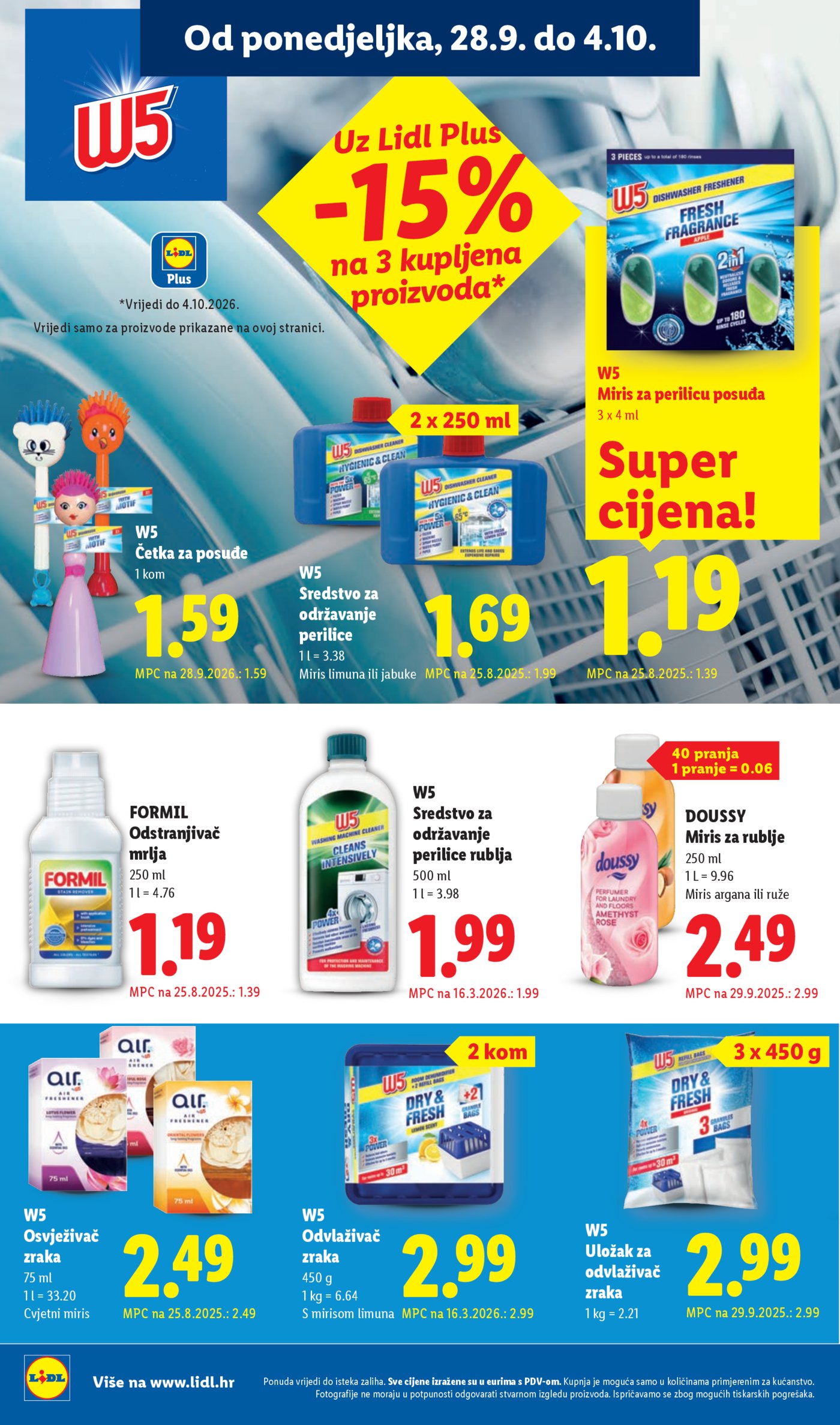 Lidl katalog Super ponuda od ponedjeljka 28.09.-04.10.2026.