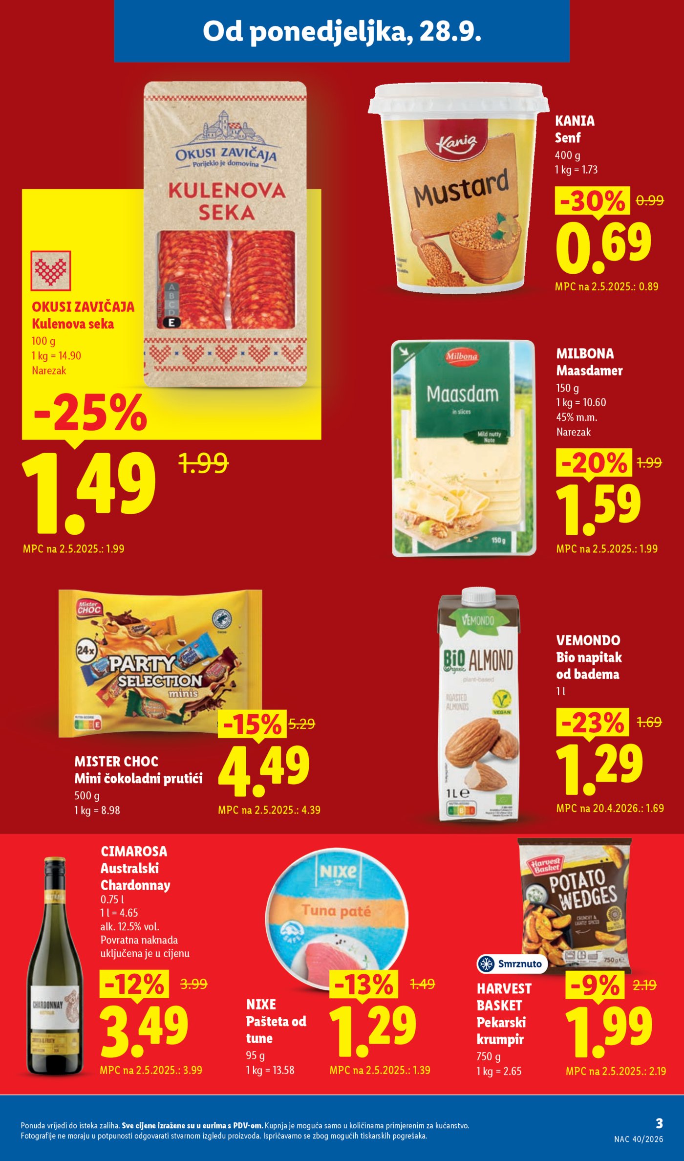 Lidl katalog Super ponuda od ponedjeljka 28.09.-04.10.2026.