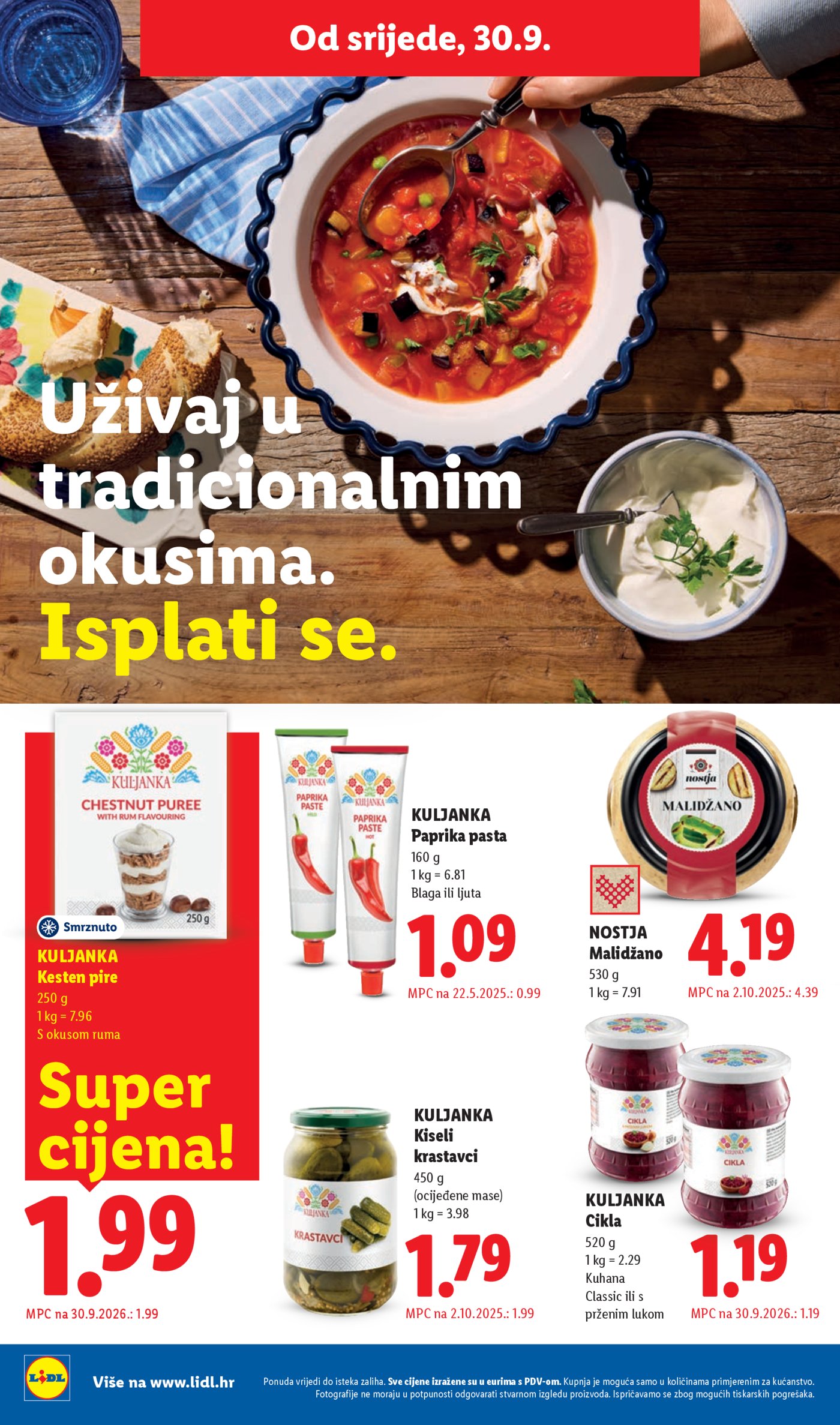 Lidl katalog Super ponuda od ponedjeljka 28.09.-04.10.2026.
