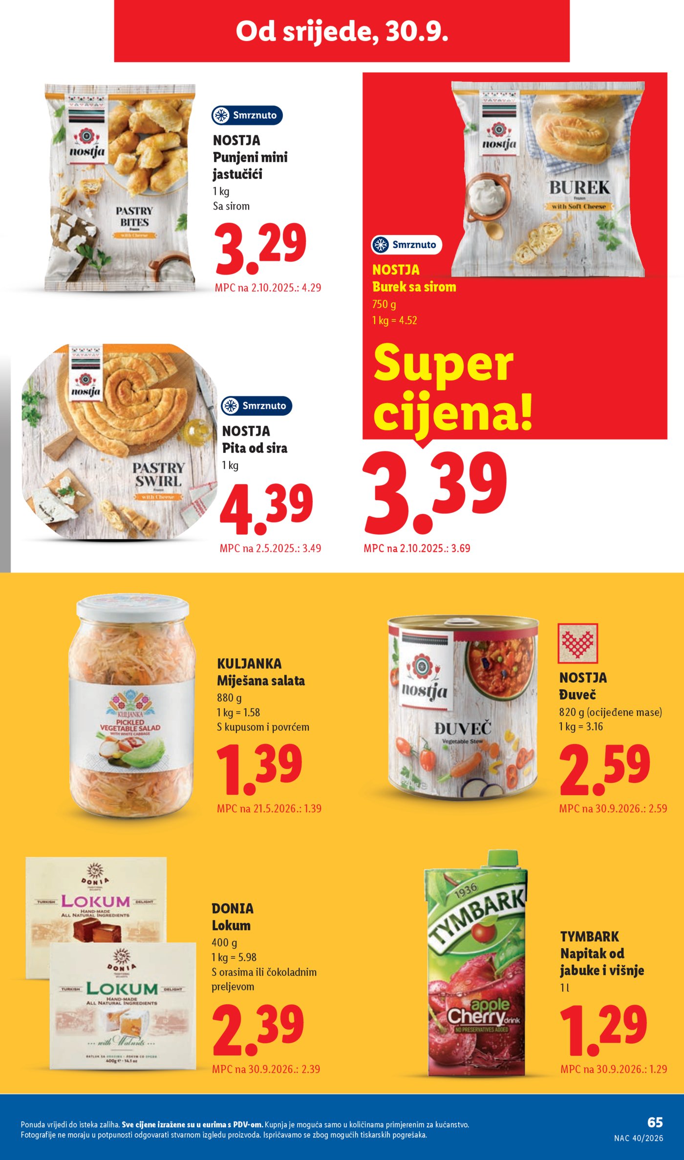 Lidl katalog Super ponuda od ponedjeljka 28.09.-04.10.2026.