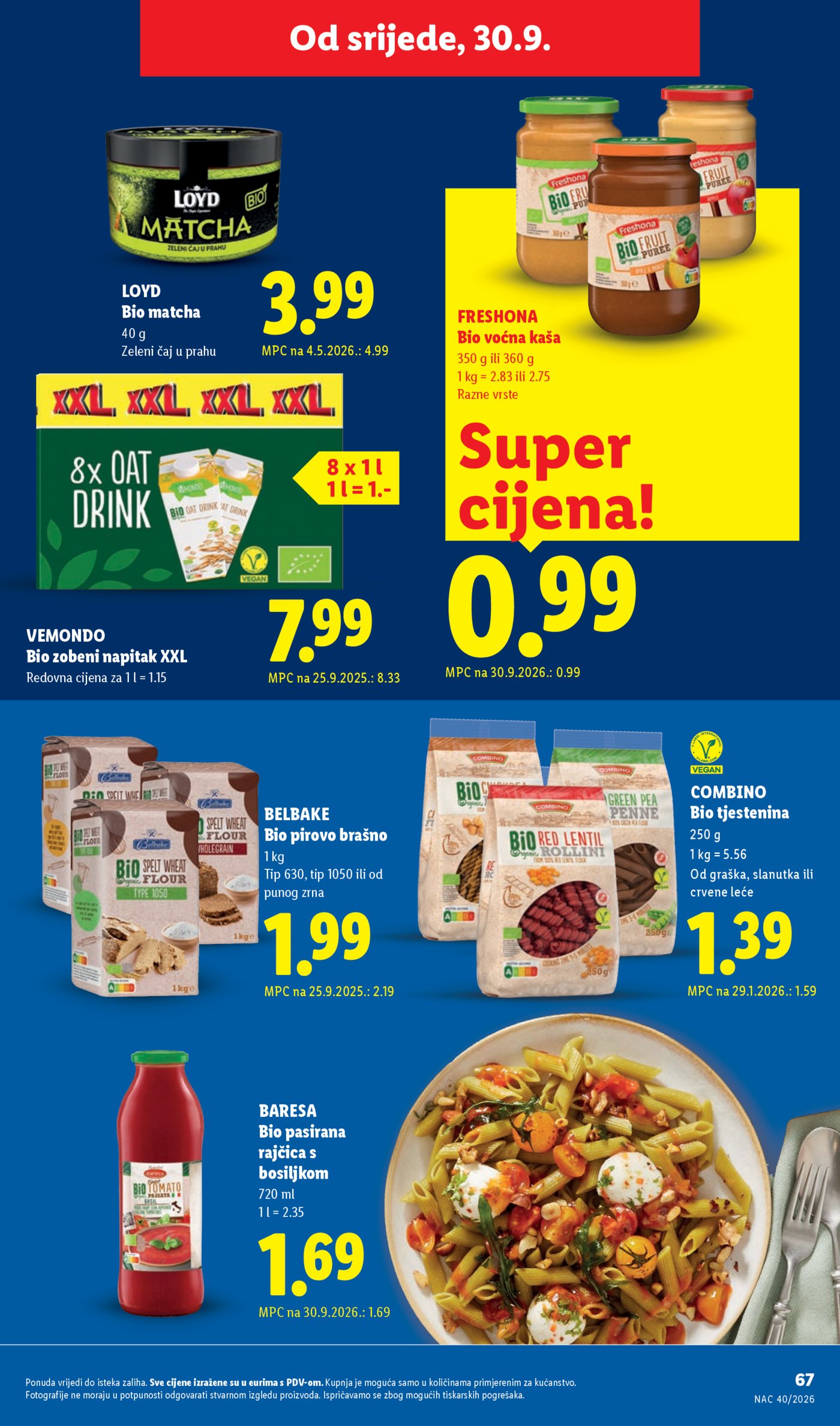 Lidl katalog Super ponuda od ponedjeljka 28.09.-04.10.2026.