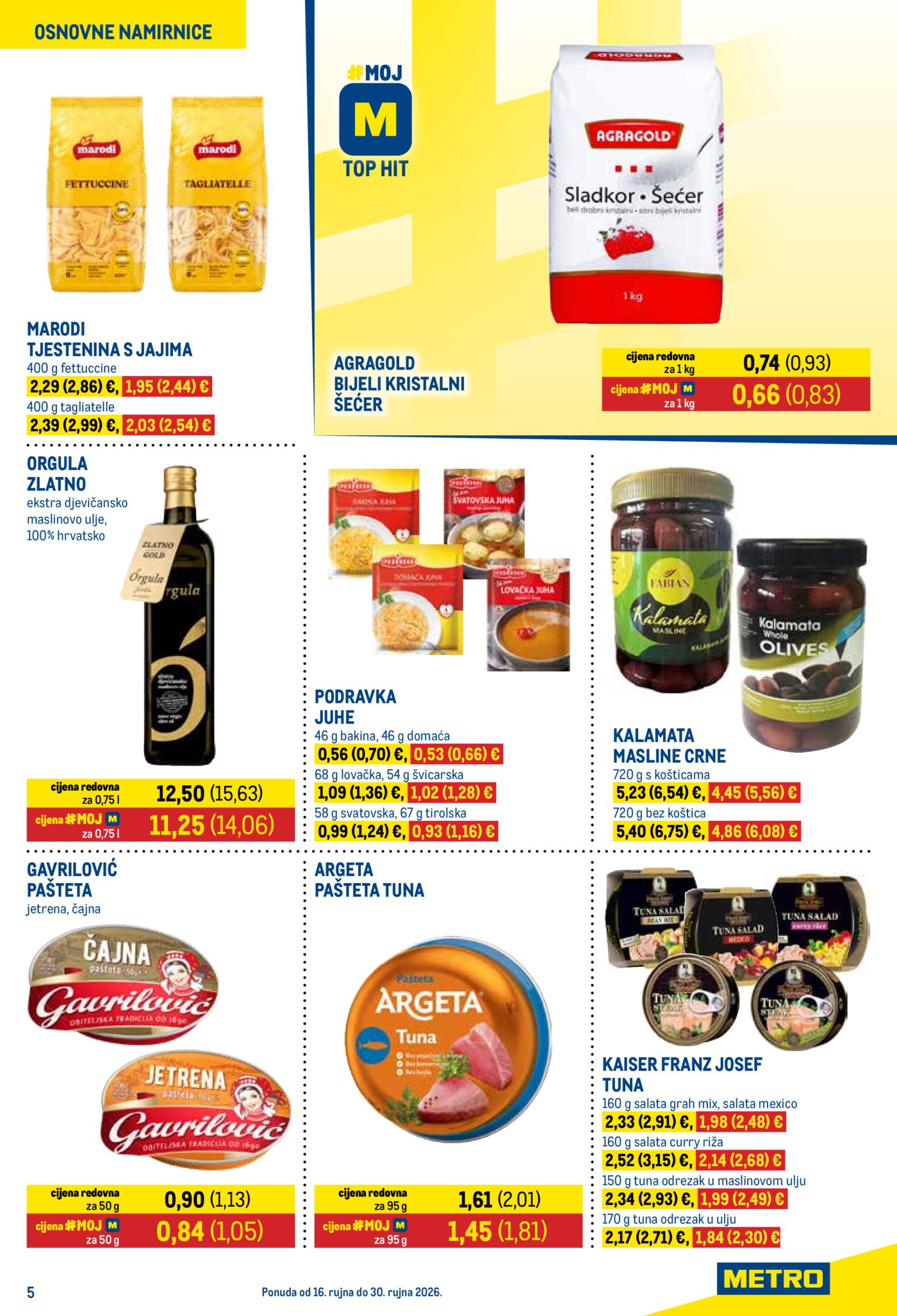Metro katalog Prehrana i neprehrana 16.09. - 30.09.2026.