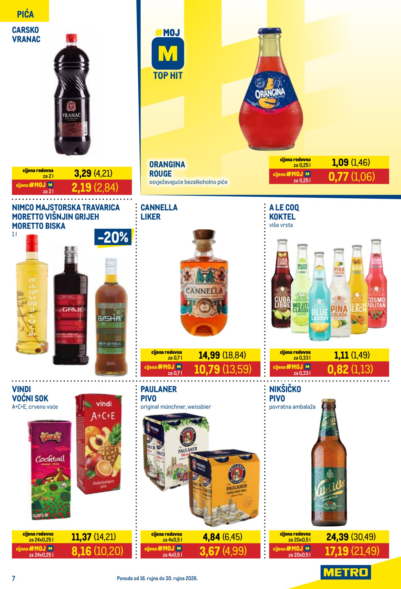 Metro katalog Prehrana i neprehrana 16.09. - 30.09.2026.