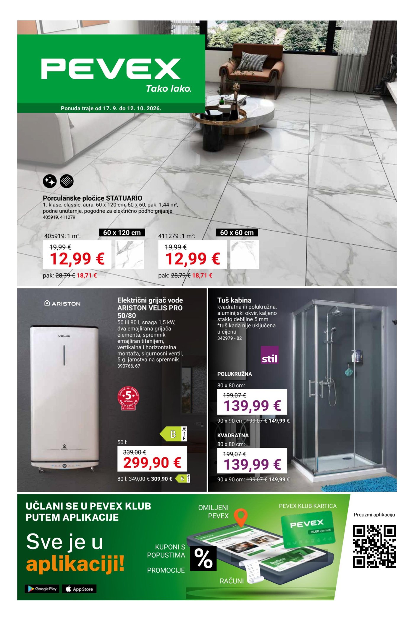 Pevex katalog Akcija 17.09.-12.10.2026.
