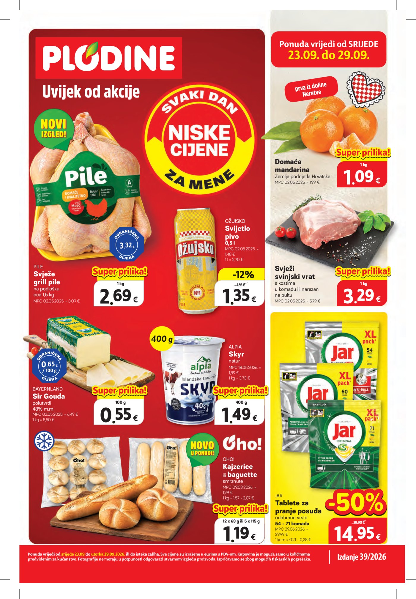 Plodine katalog Akcija 23.09. - 29.09.2026.