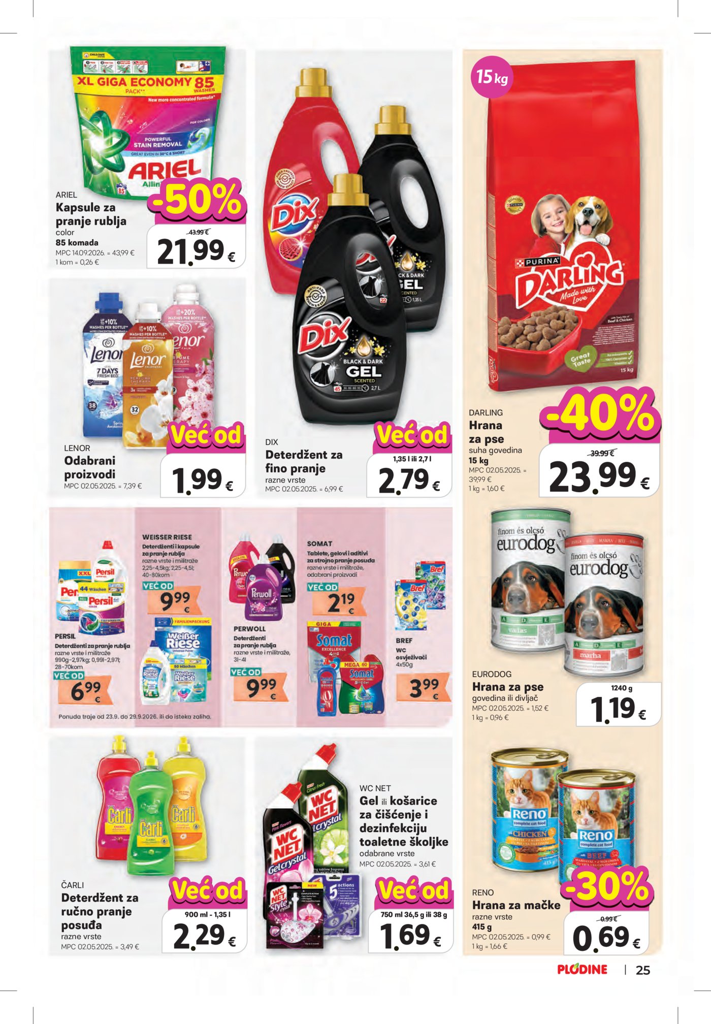 Plodine katalog Akcija 23.09. - 29.09.2026.