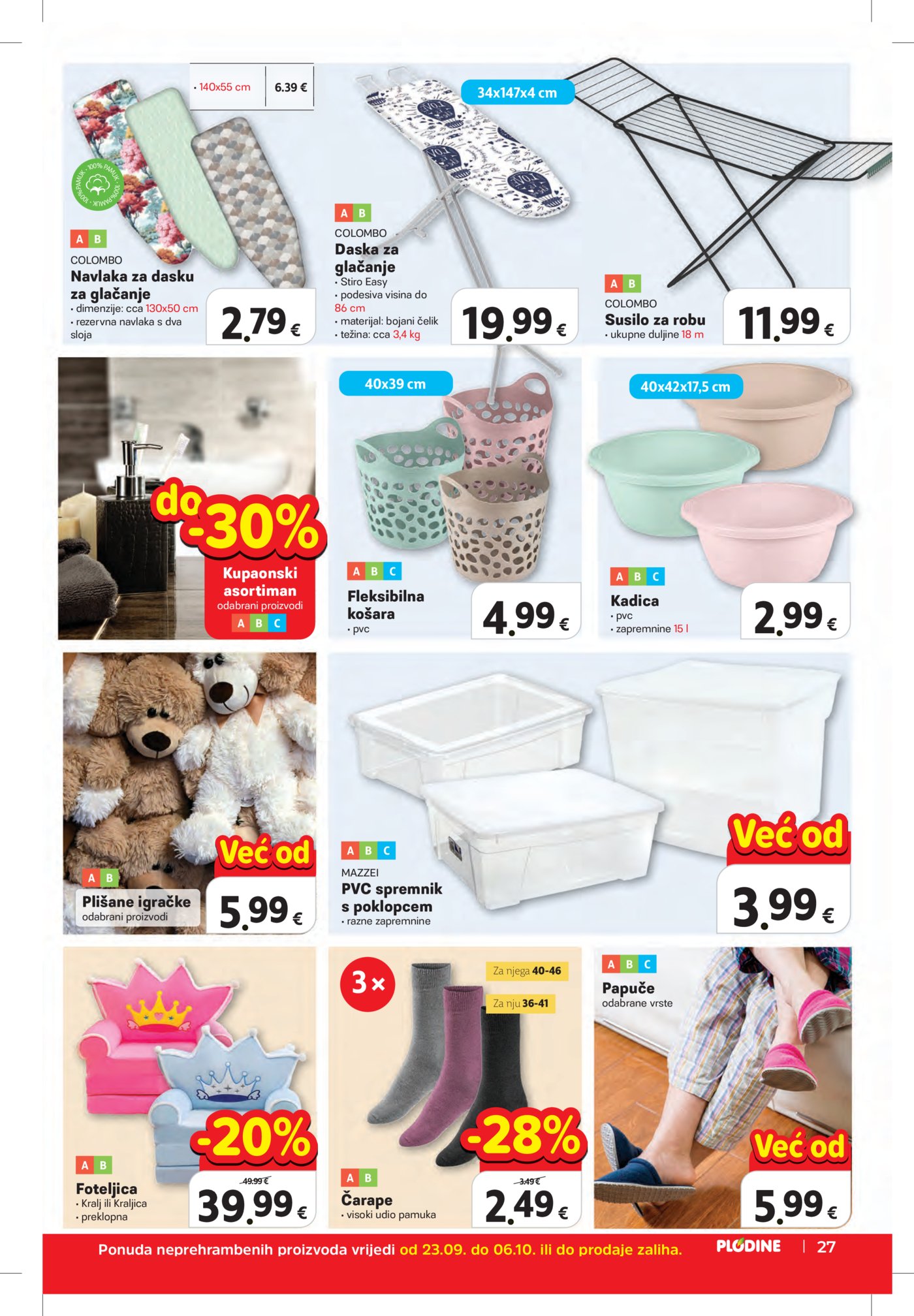 Plodine katalog Akcija 23.09. - 29.09.2026.
