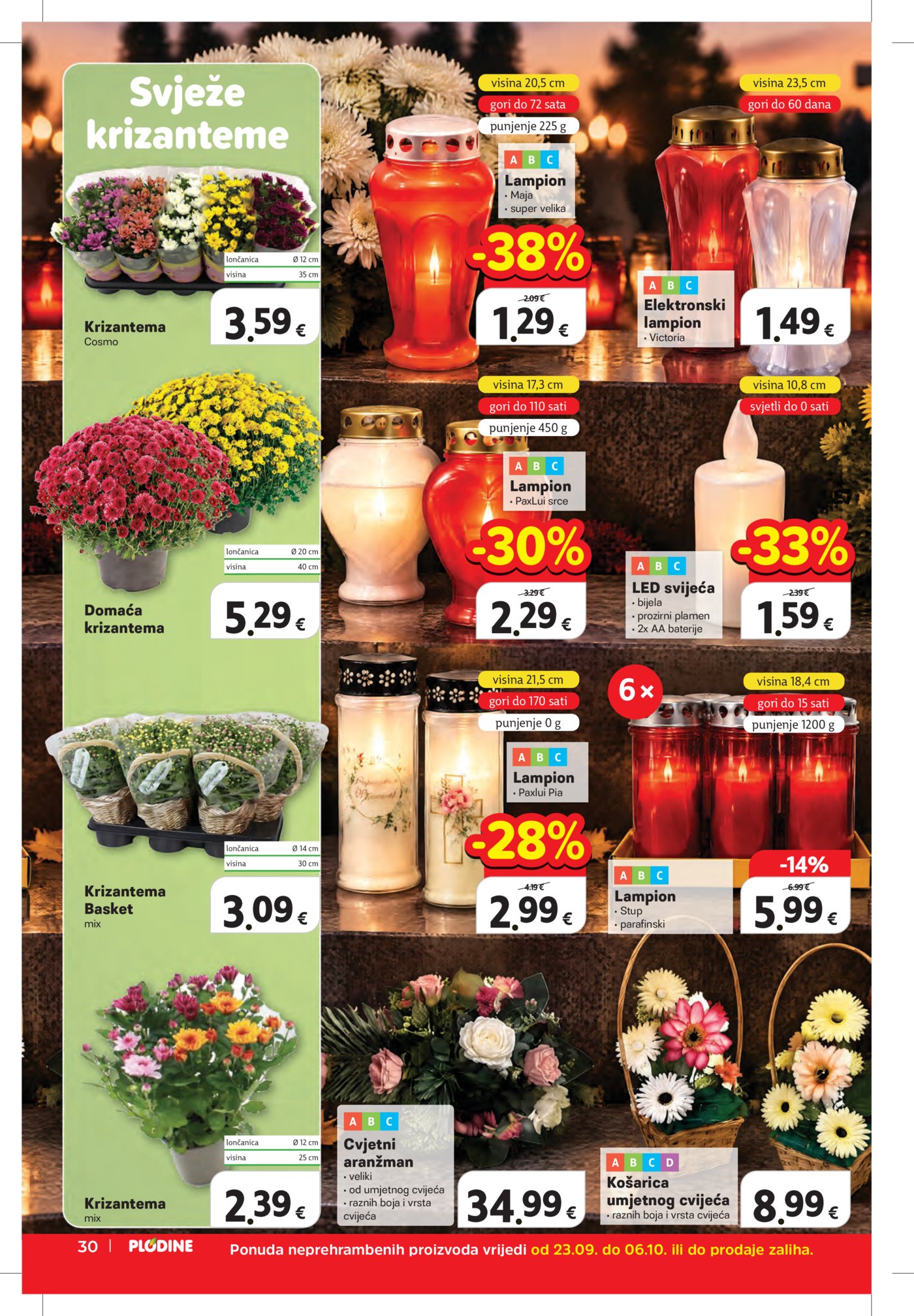 Plodine katalog Akcija 23.09. - 29.09.2026.