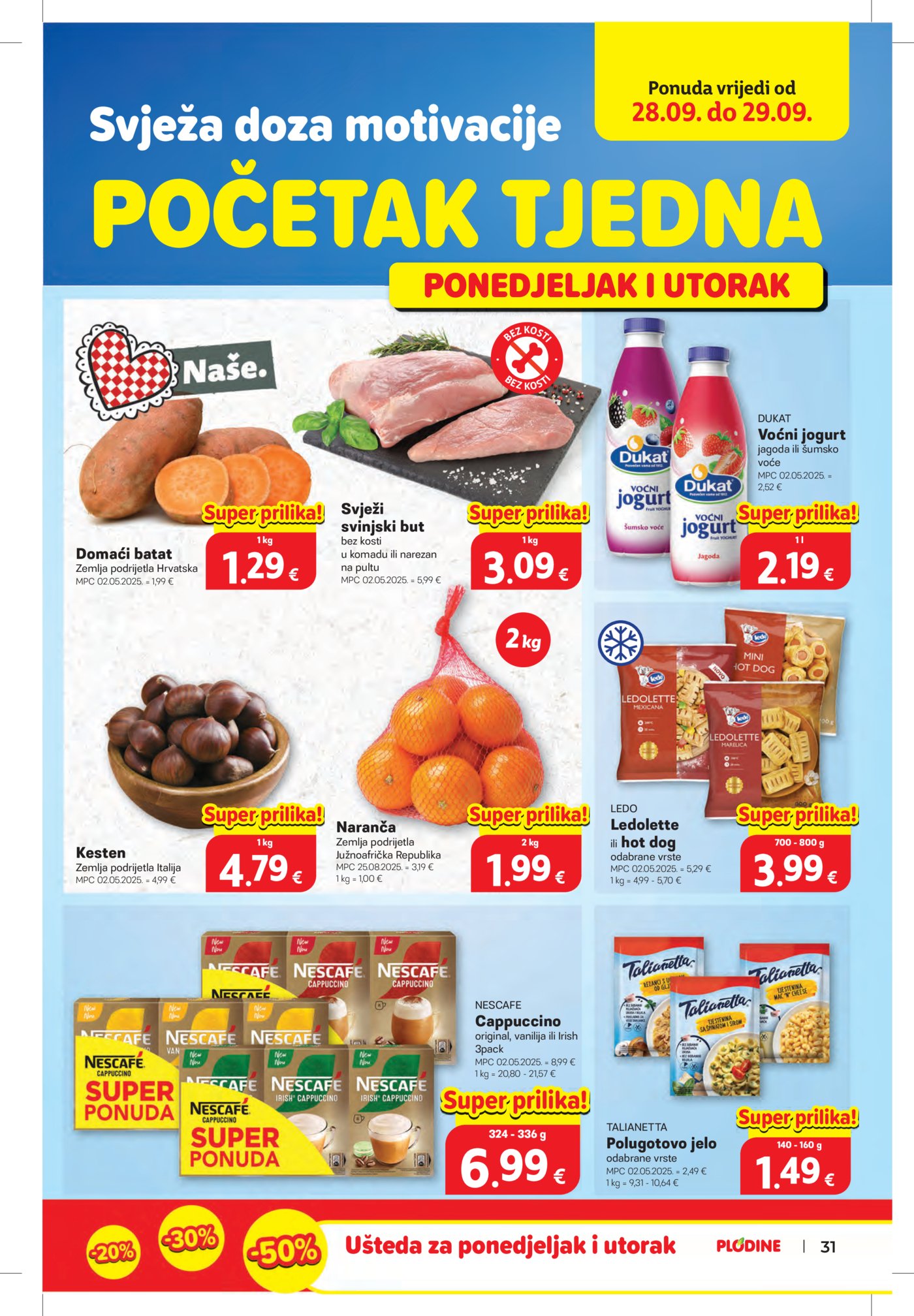 Plodine katalog Akcija 23.09. - 29.09.2026.