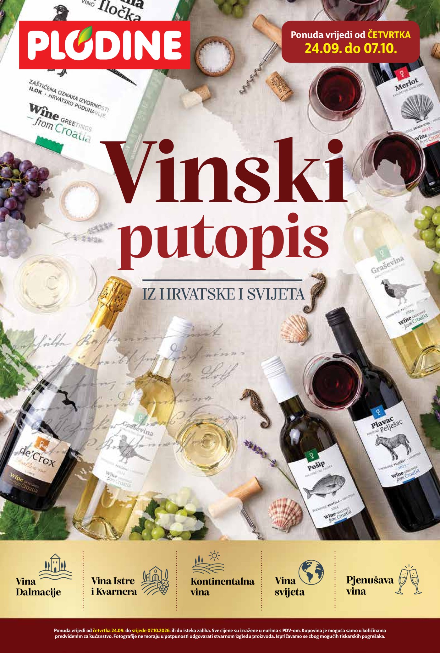 Plodine katalog Vinski putopis 24.09. - 07.10.2026.
