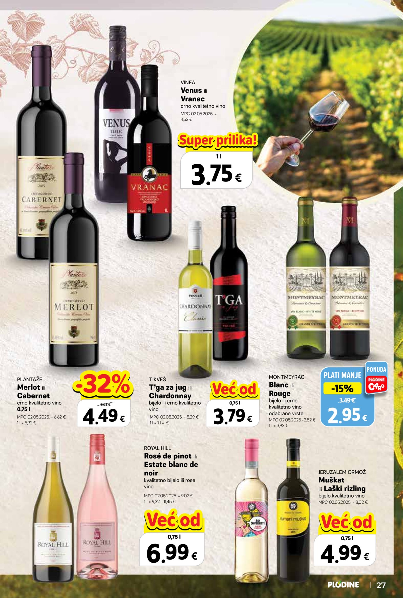 Plodine katalog Vinski putopis 24.09. - 07.10.2026.