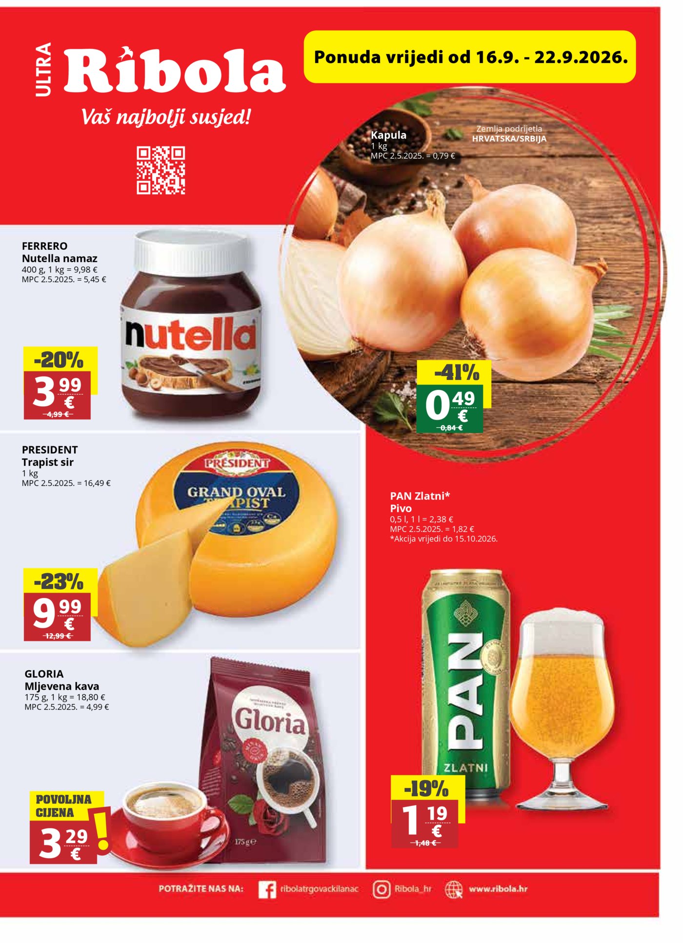 Ribola katalog Akcija 16.09.-22.09.2026.