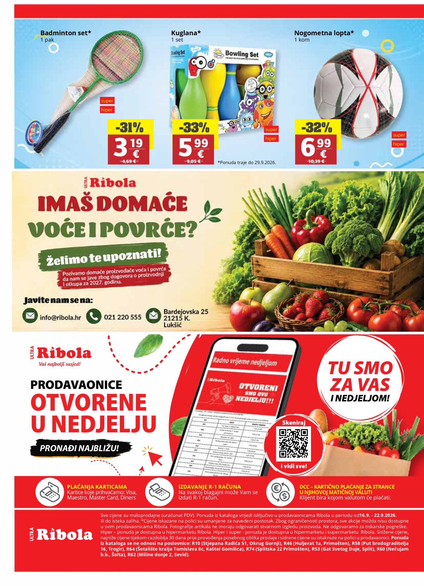 Ribola katalog Akcija 16.09.-22.09.2026.