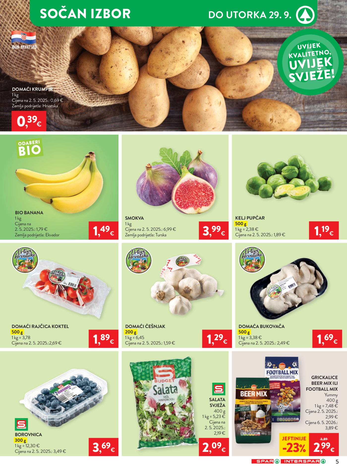 SPAR katalog Akcija 23.09. - 29.09.2026.