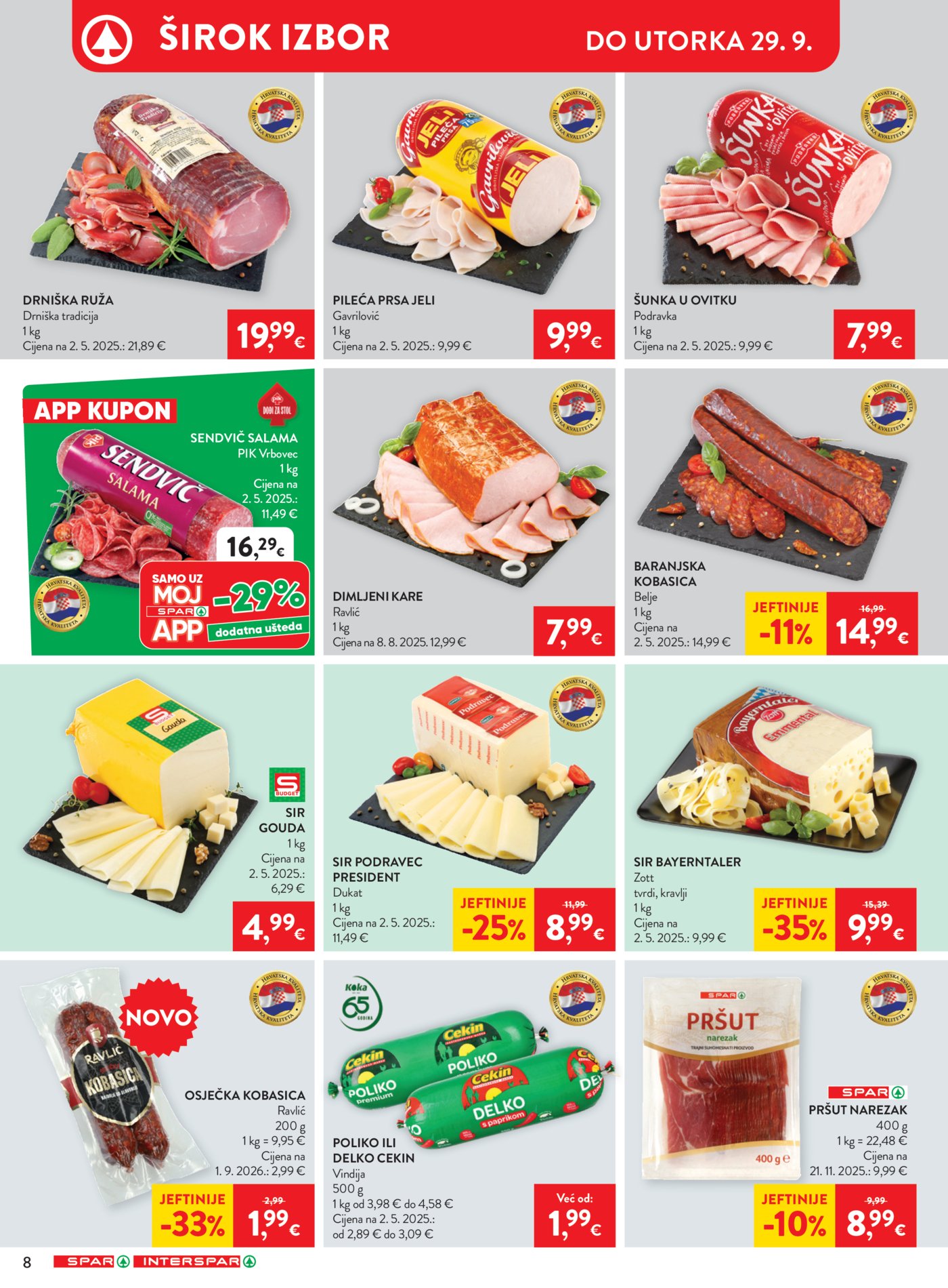 SPAR katalog Akcija 23.09. - 29.09.2026.
