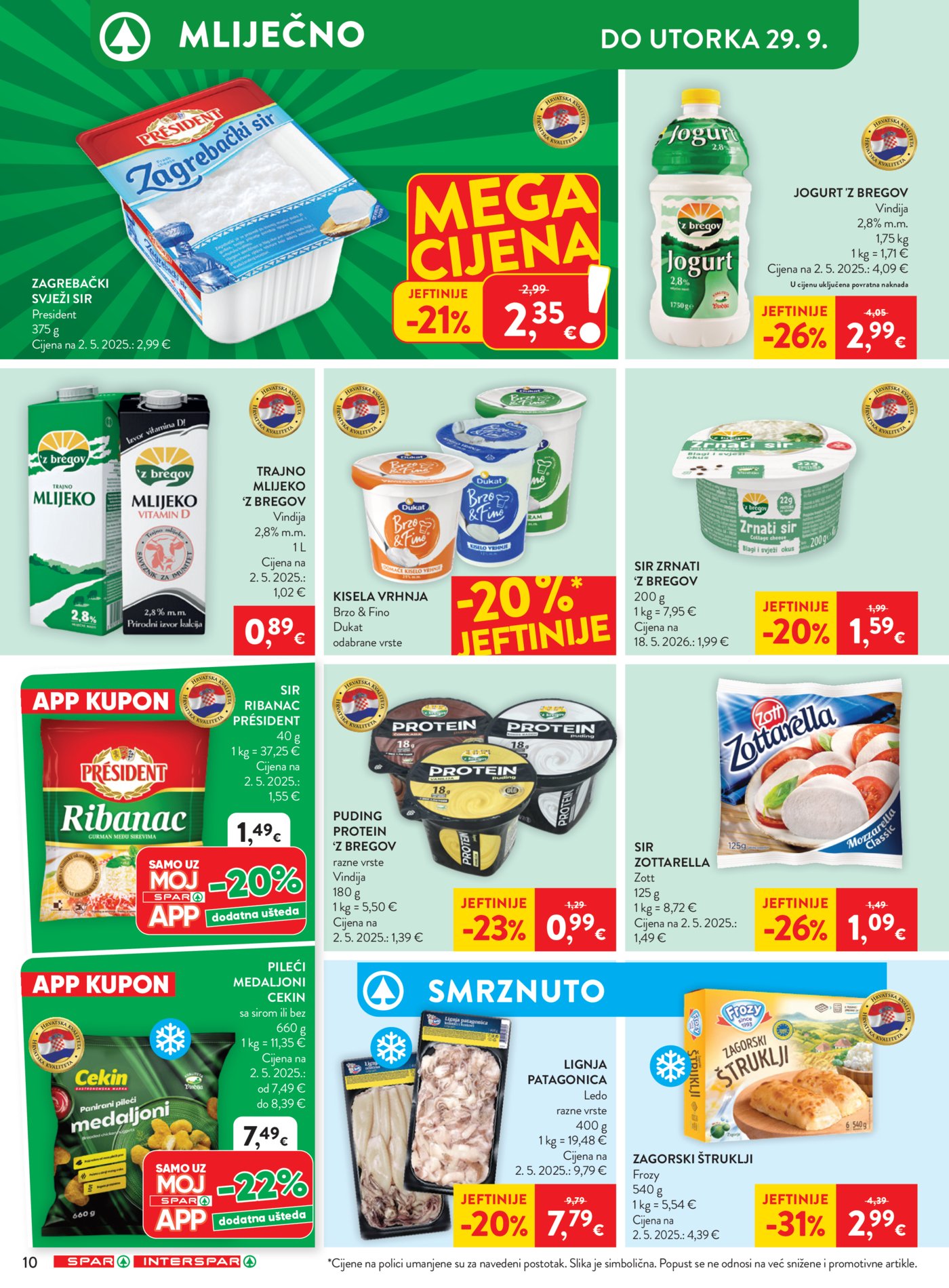 SPAR katalog Akcija 23.09. - 29.09.2026.