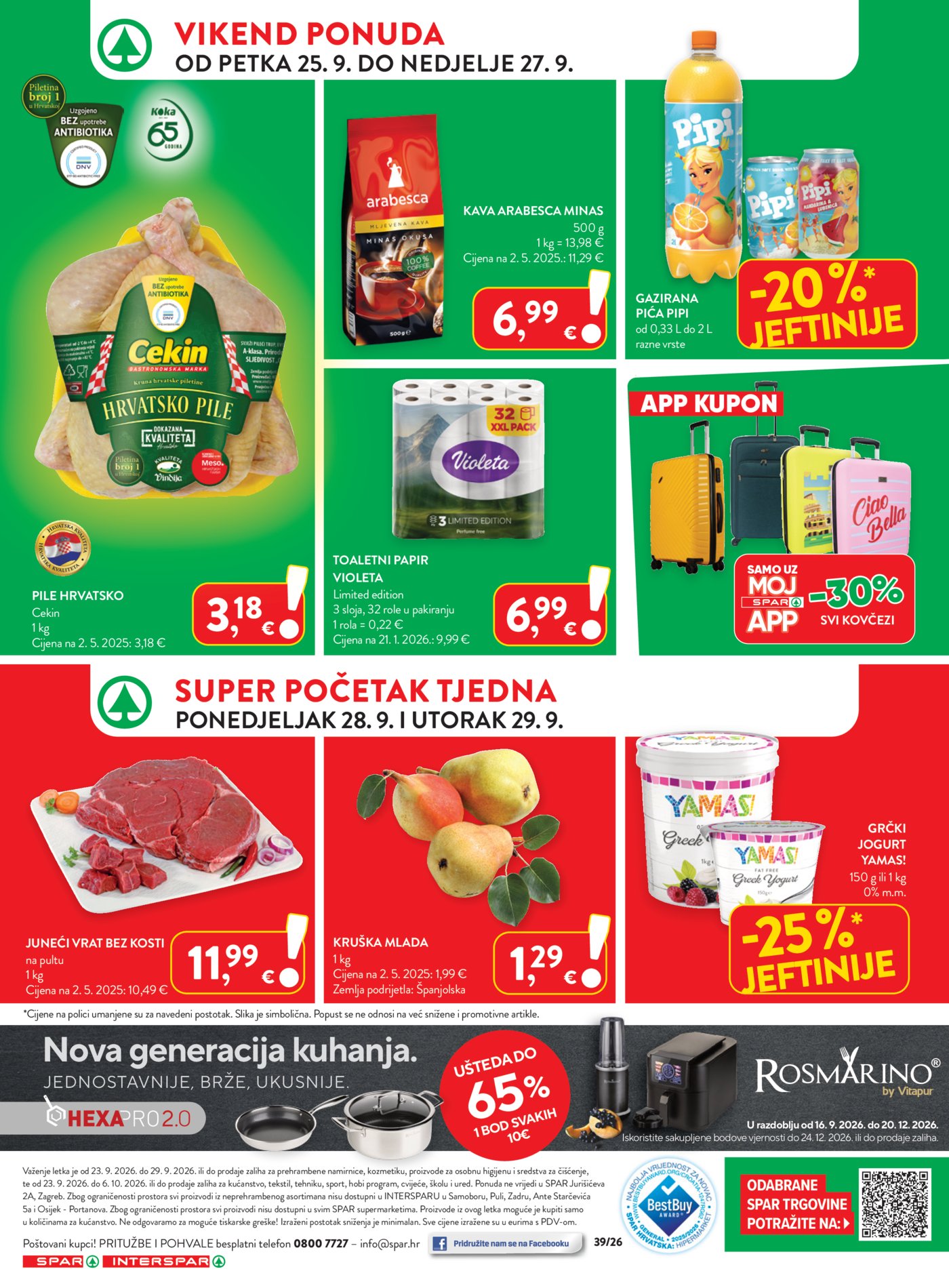SPAR katalog Akcija 23.09. - 29.09.2026.