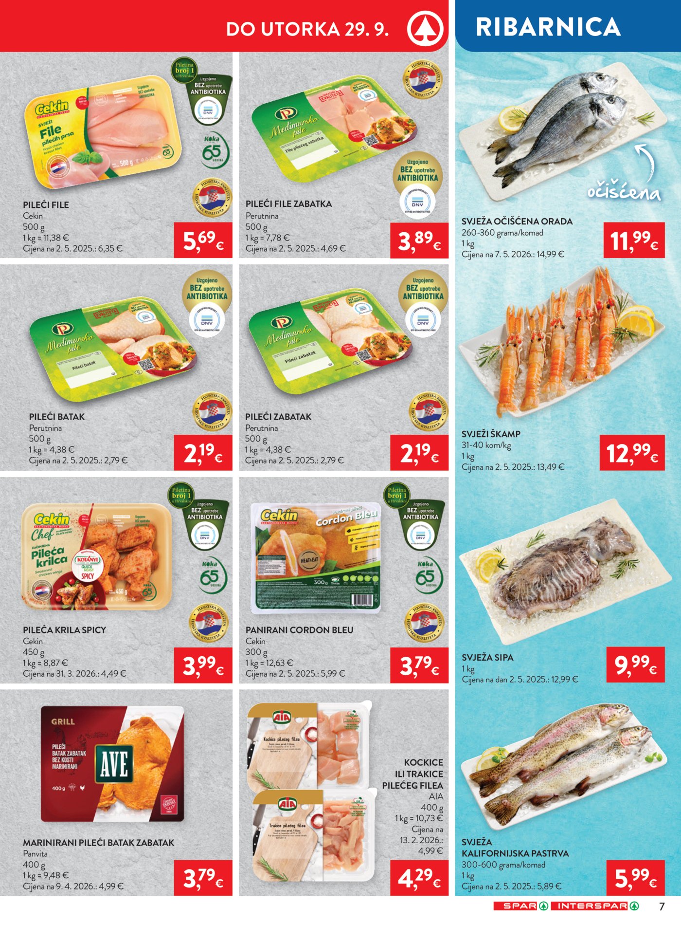SPAR katalog Akcija 23.09. - 29.09.2026.